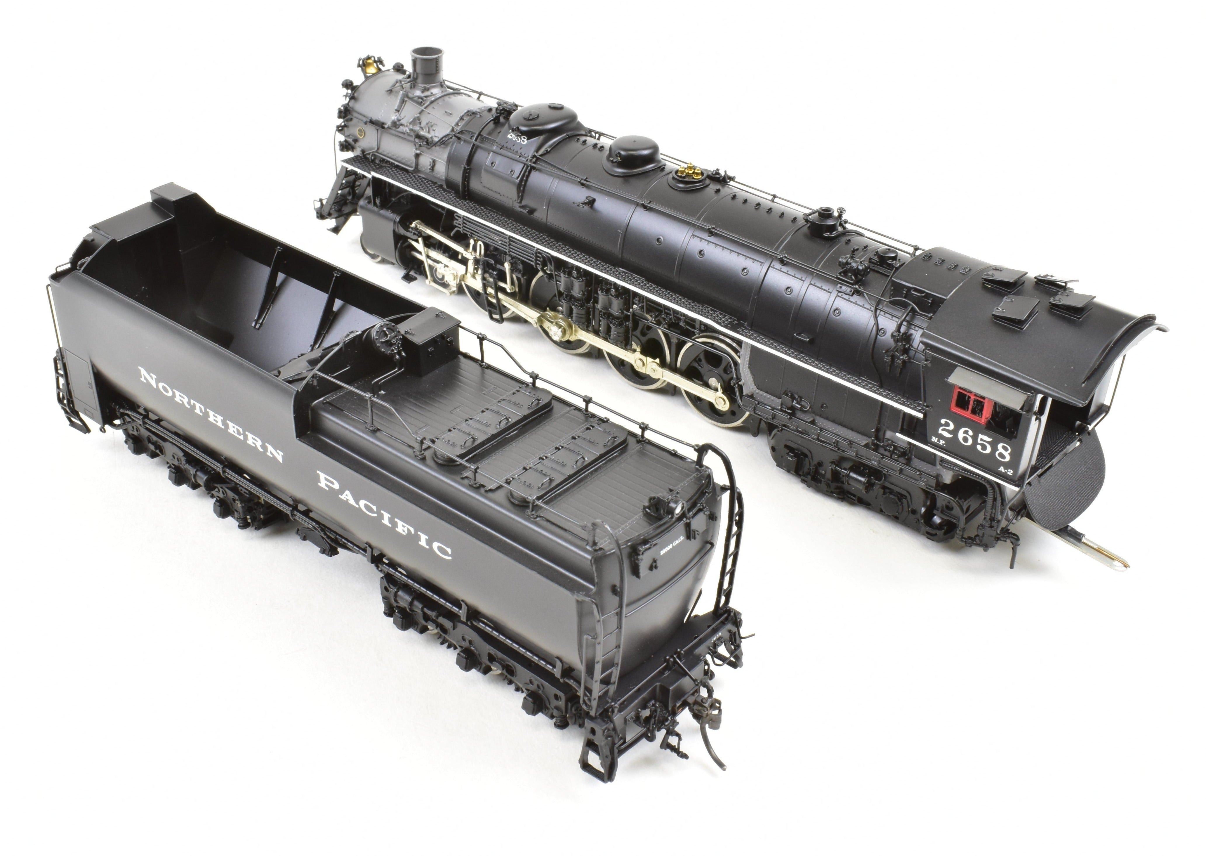 HO Scale Brass W&R Enterprises NP Northern Pacific A-2 4-8-4 Locomotive #2658