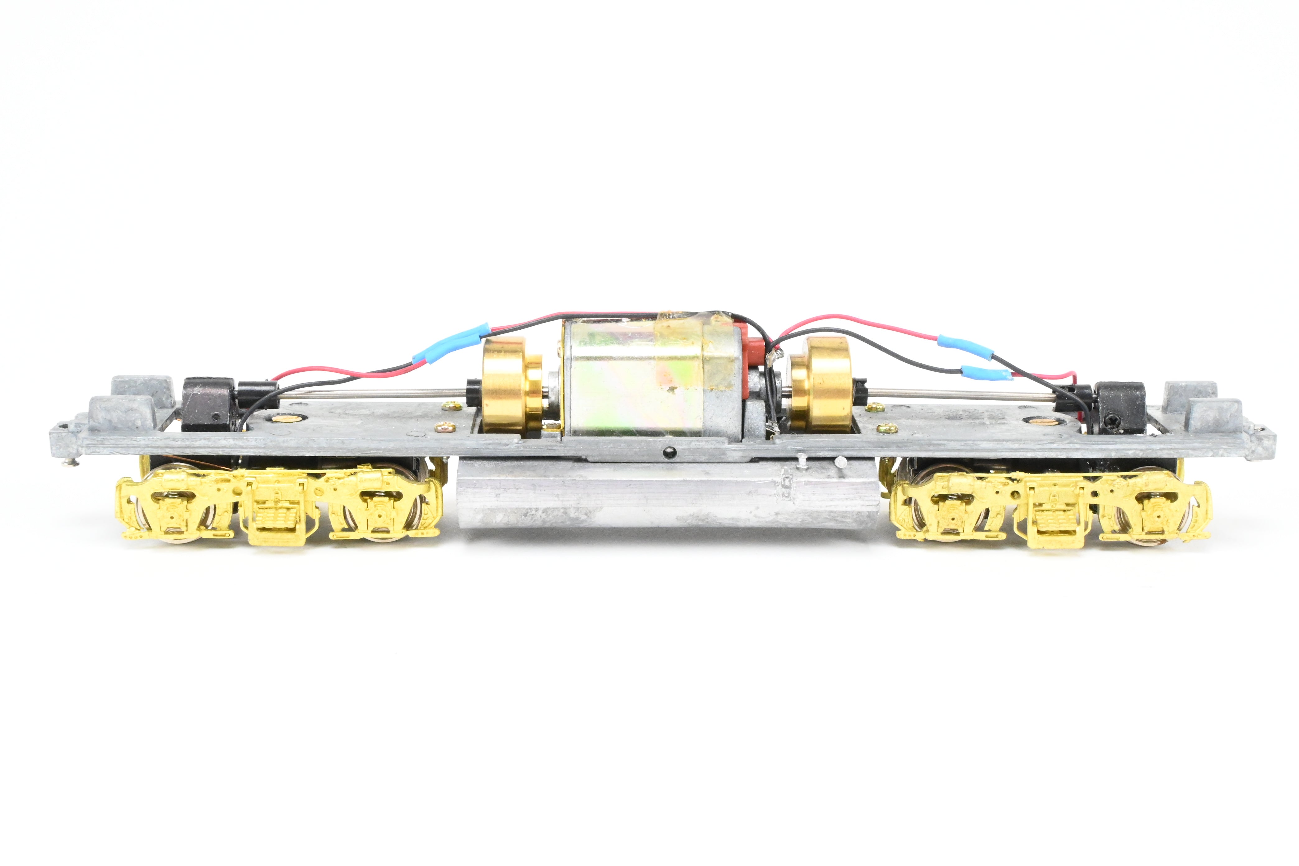 HO Scale Brass Athearn EMD GP40 - 2 Model Train Drive Systems with Blomberg B Trucks and Large Fuel Tank from Overland Models Inc. for Various Roads