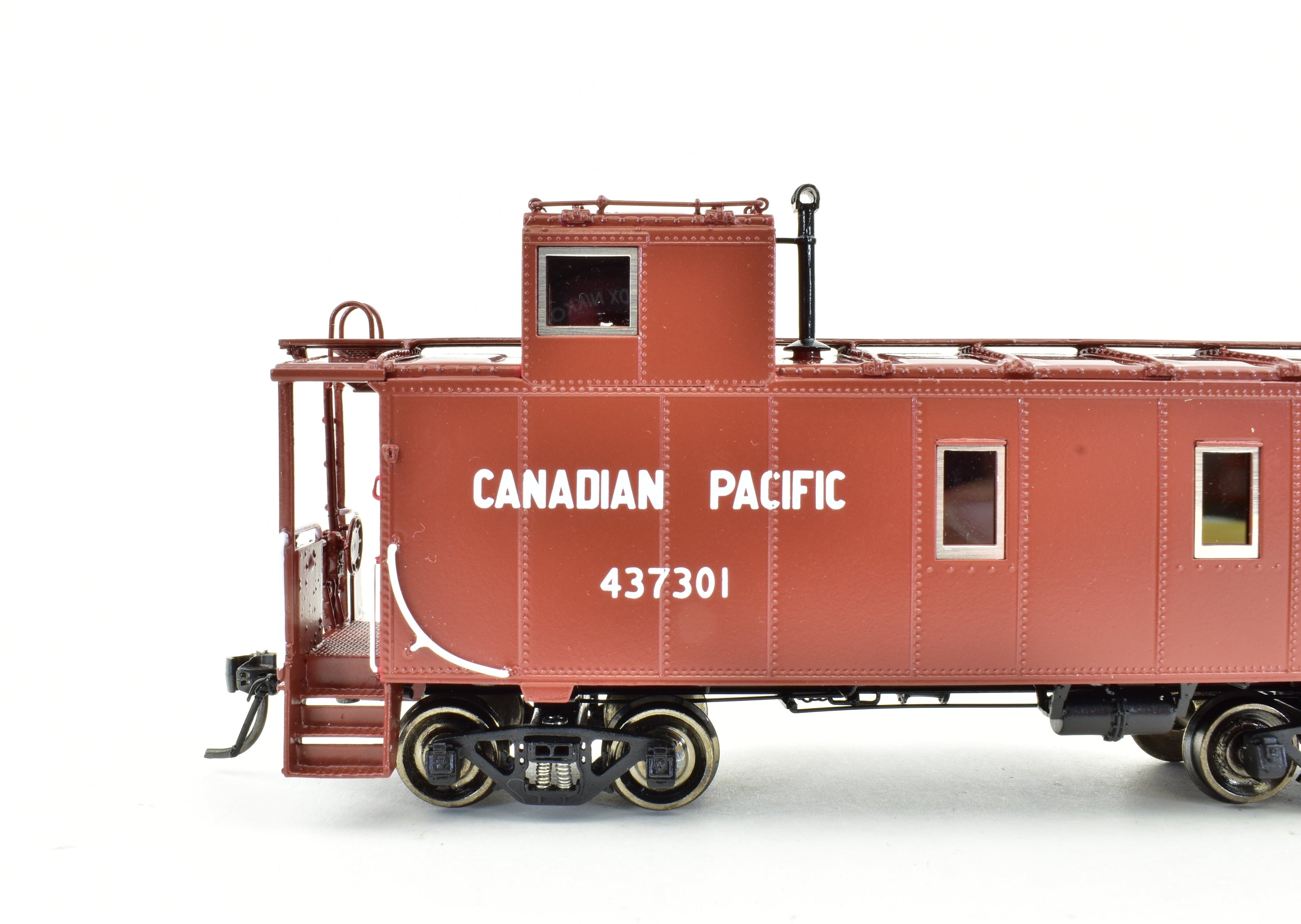 HO Scale Brass Canadian Pacific Steel Caboose by Overland Models, Inc. (OMI), Factory Painted with #437301 Decoration