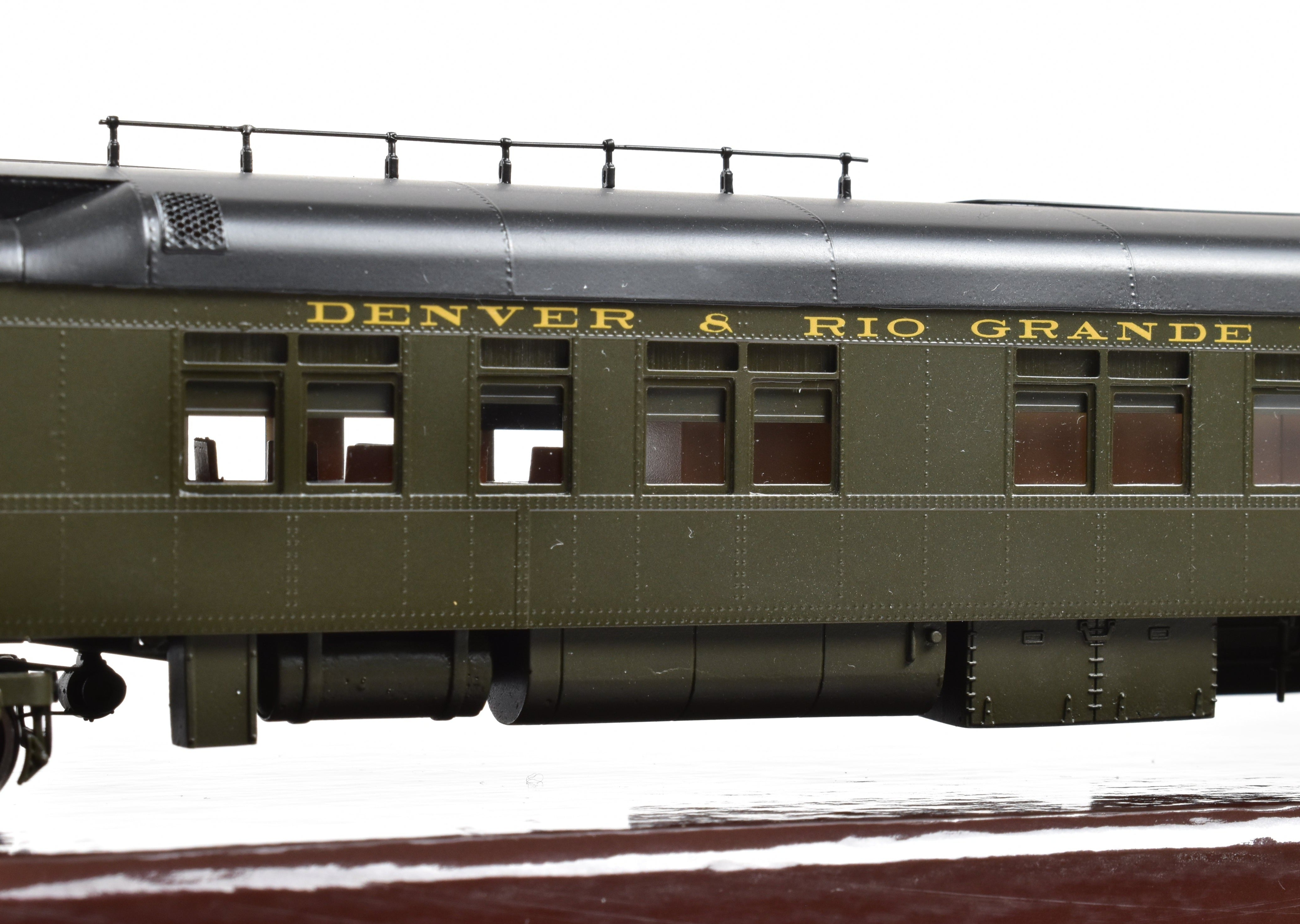 1937 - 1951 Era HO NEW Brass North Bank Line D&RGW 100 Pullman Green Business Car