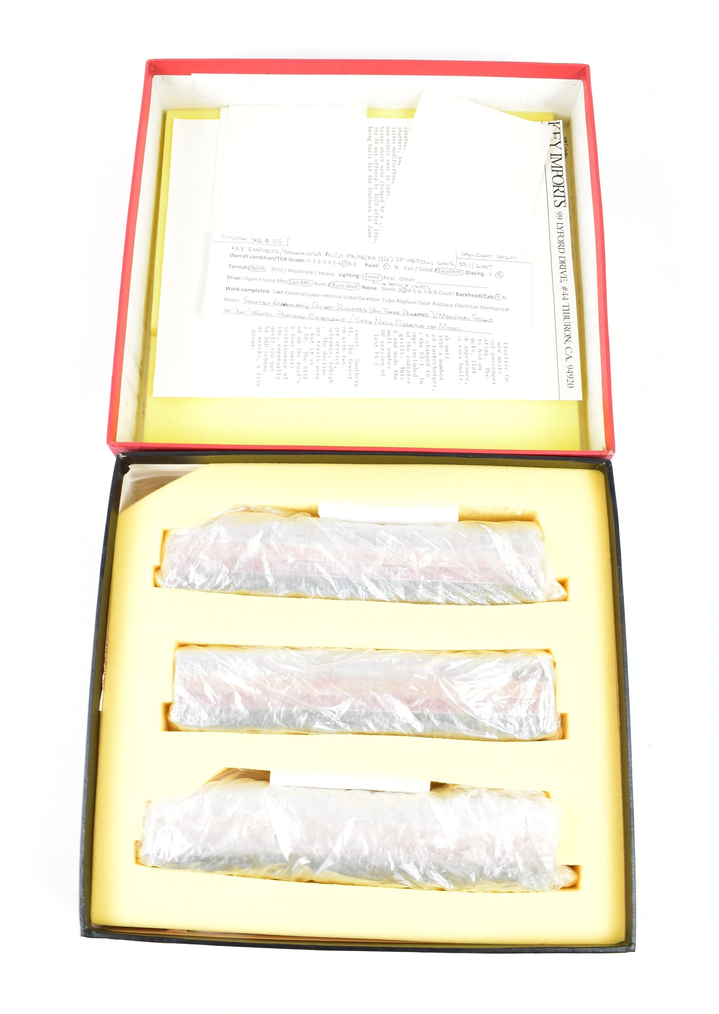 HO Brass Key Imports CS #55 SP Daylight Scheme ALCO PA-1, PB-1 Set