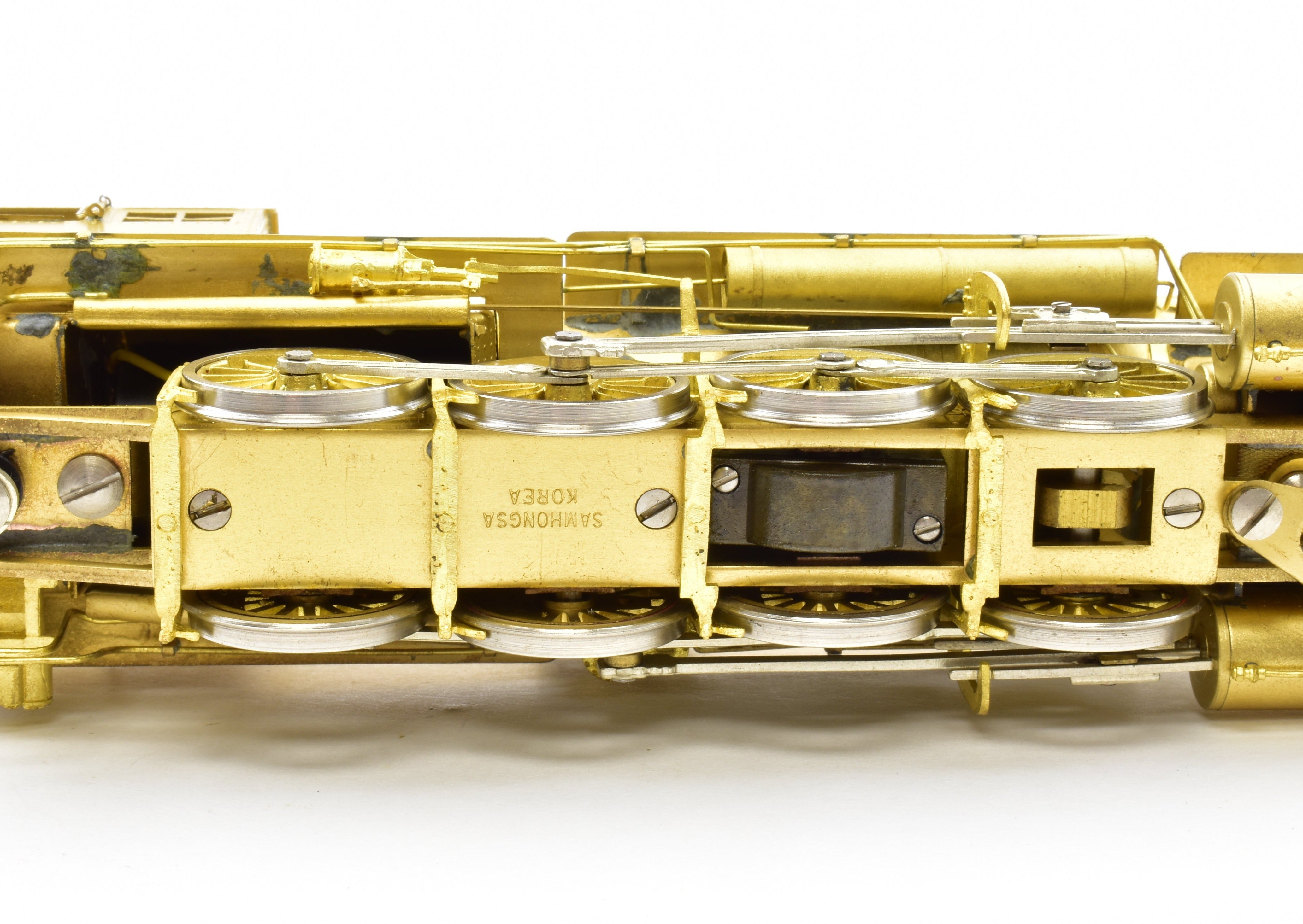 HO Scale Brass Model Key Imports Rutland Railroad G - 34 2 - 8 - 0 Consolidation Steam Locomotive with Stoker Engine