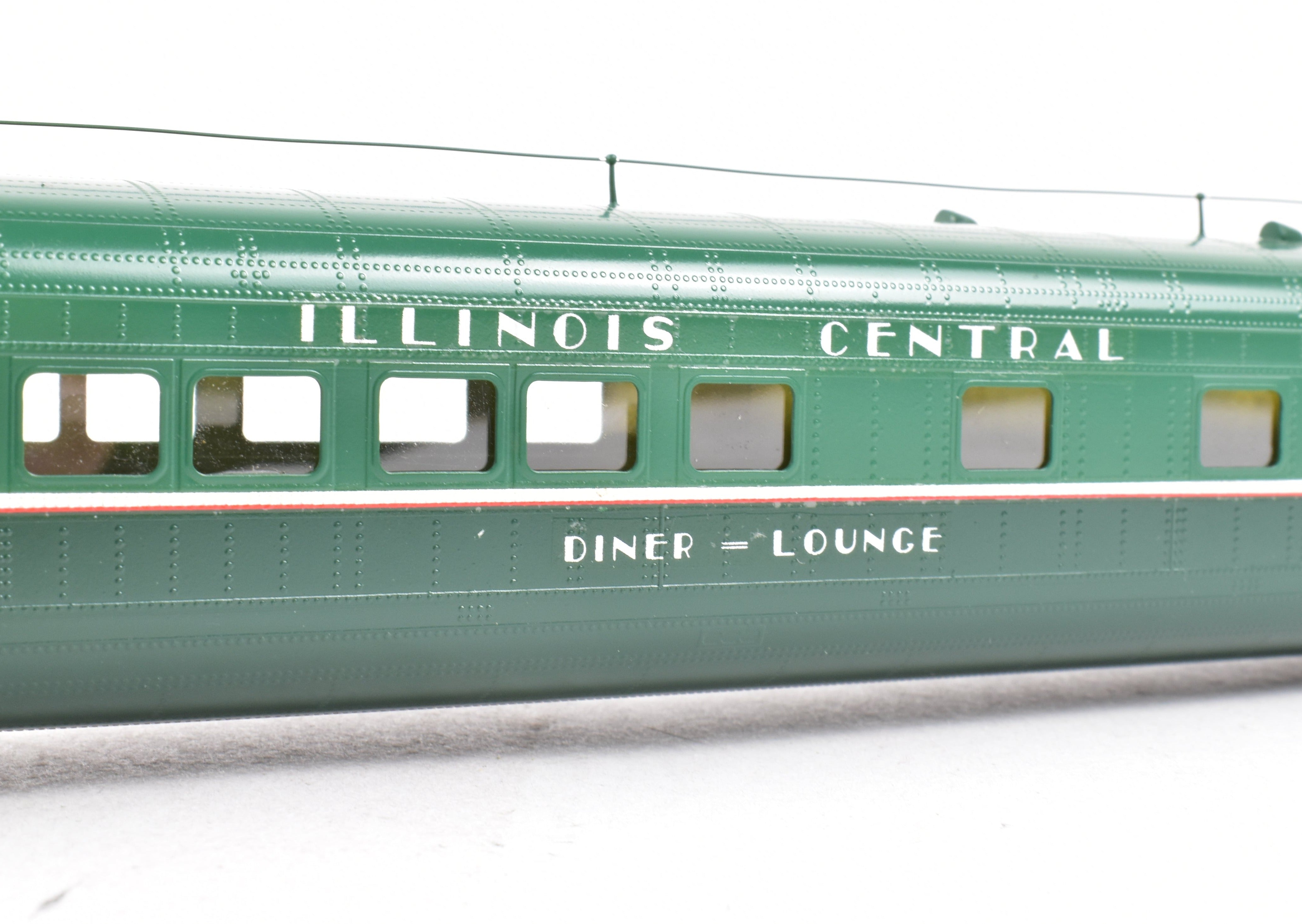 HO Brass CON OMI - Overland Models IC Illinois Central 5 - Car Articulated Factory - Painted Train Set