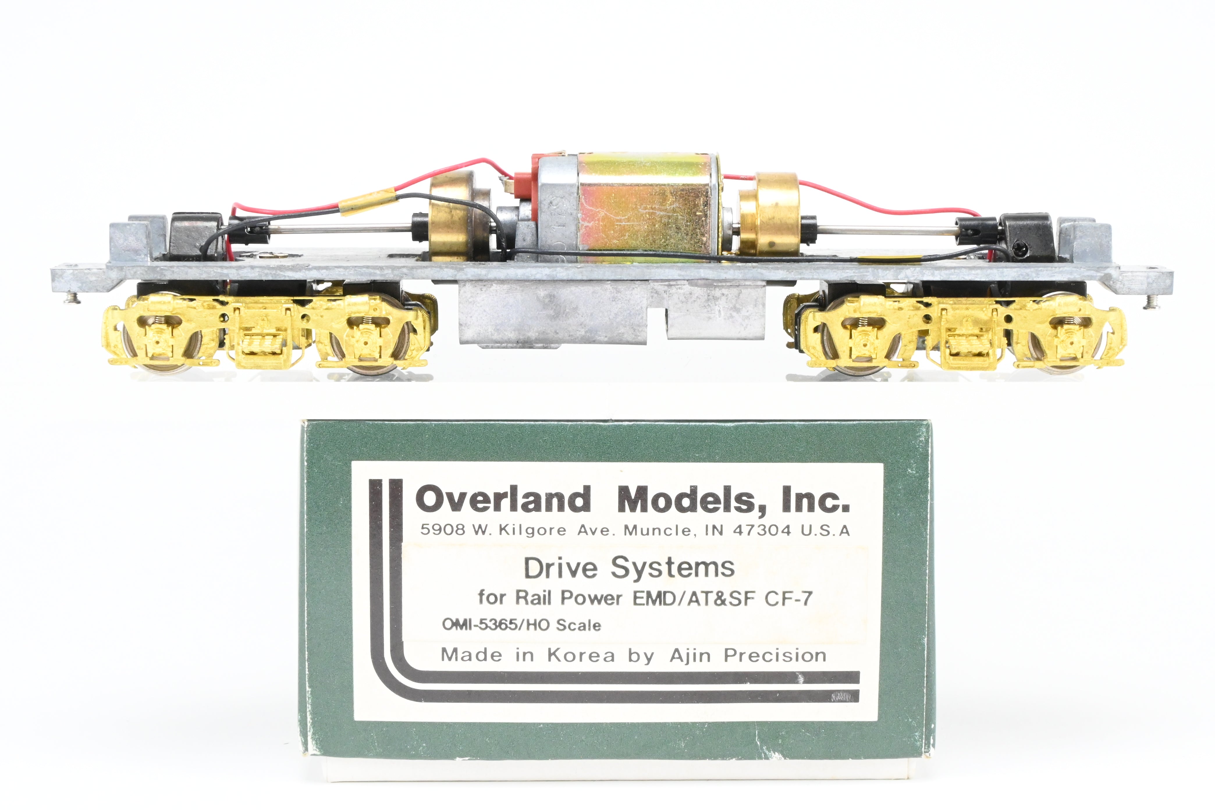 High - Quality HO Scale Brass OMI - Overland Models Inc. Drive Systems for Rail Power Products EMD CF - 7 Locomotives, Suitable for Various Roads or ATSF - Santa Fe