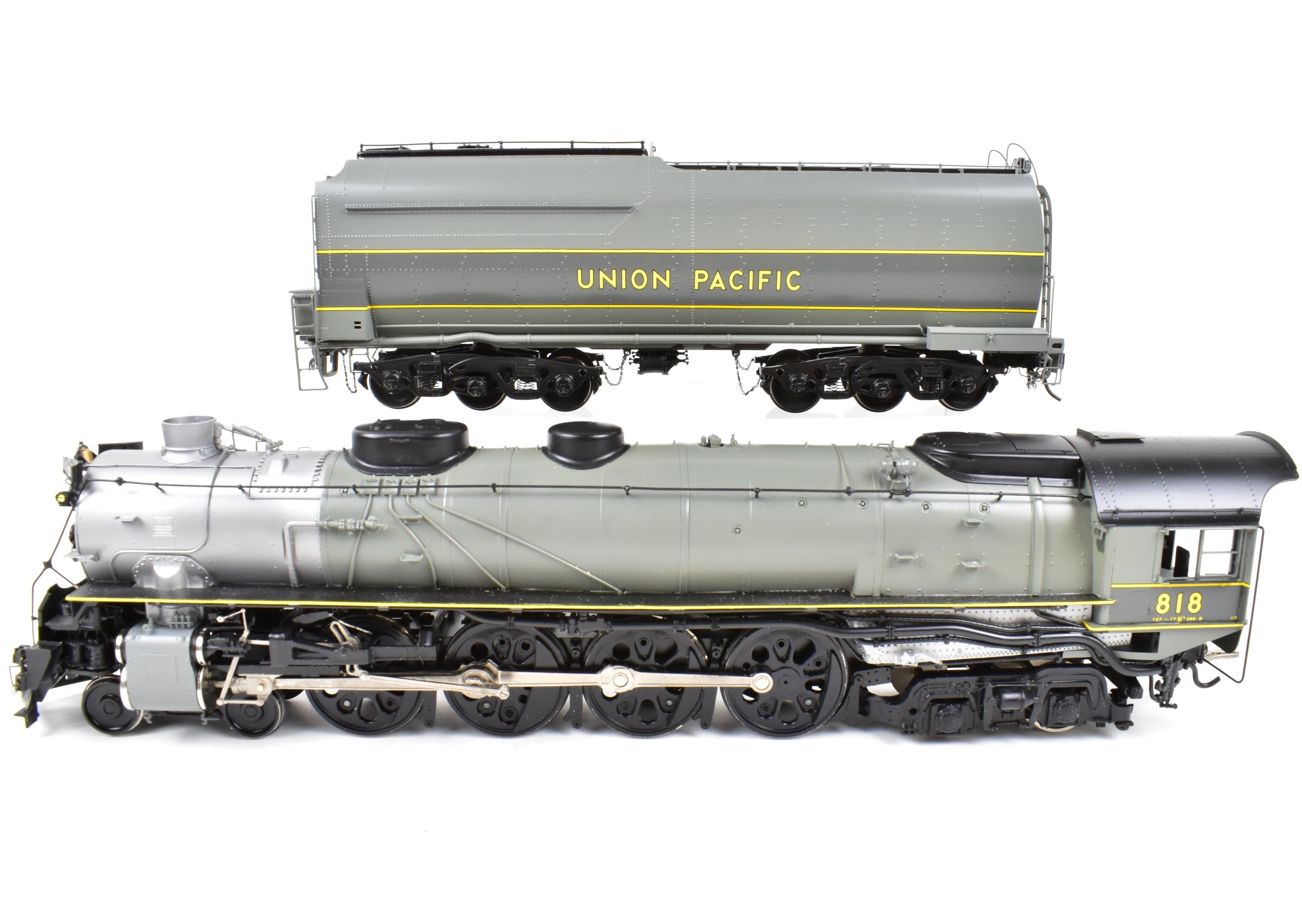 O Scale Brass Model Train - Overland Models, Inc. Union Pacific FEF - 1 4 - 8 - 4 Professional - Painted Locomotive No. 818 by TTG
