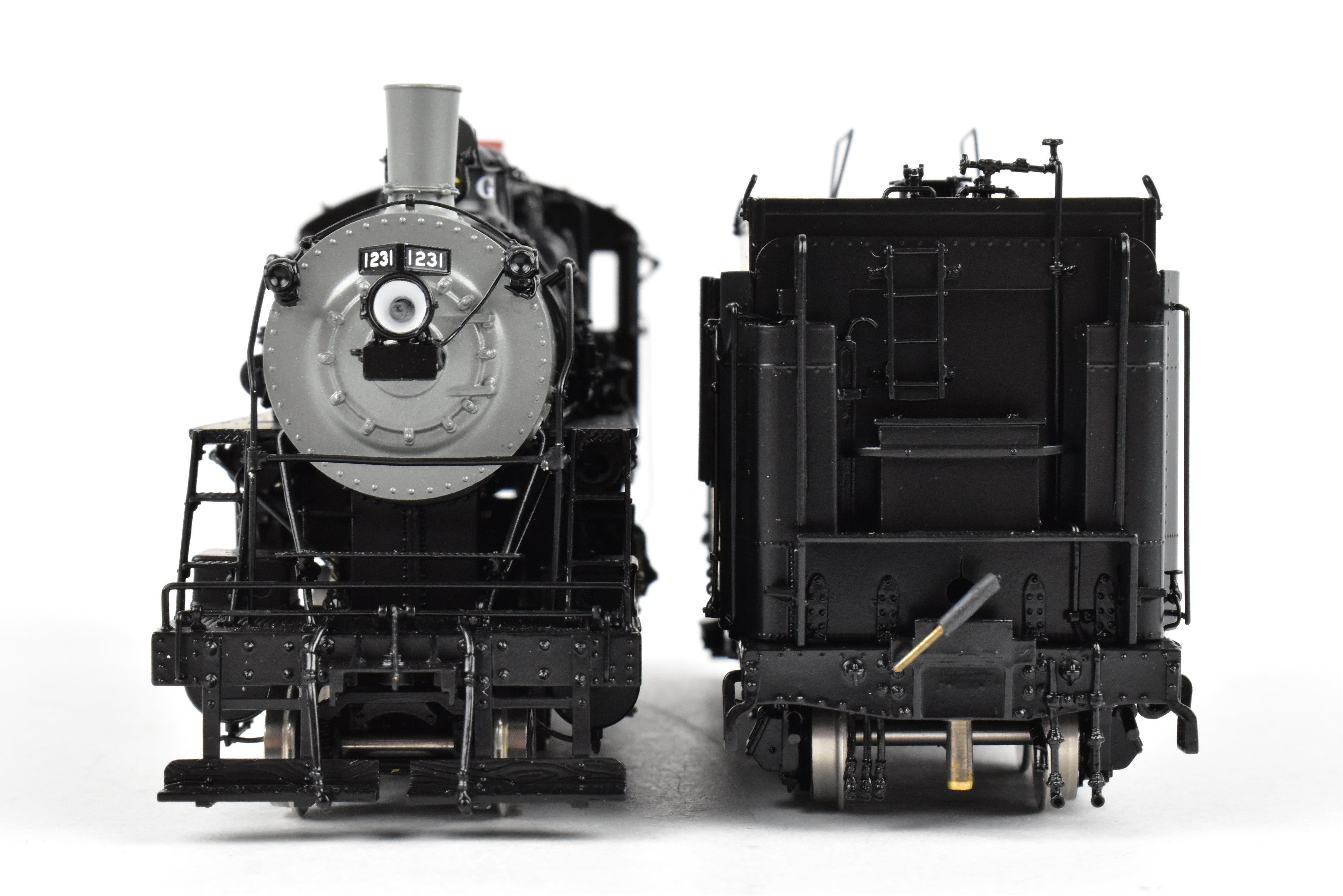 HO Brass GN - Great Northern F-8 2-8-0 FP Black Oil-Fired No. 1231 Model
