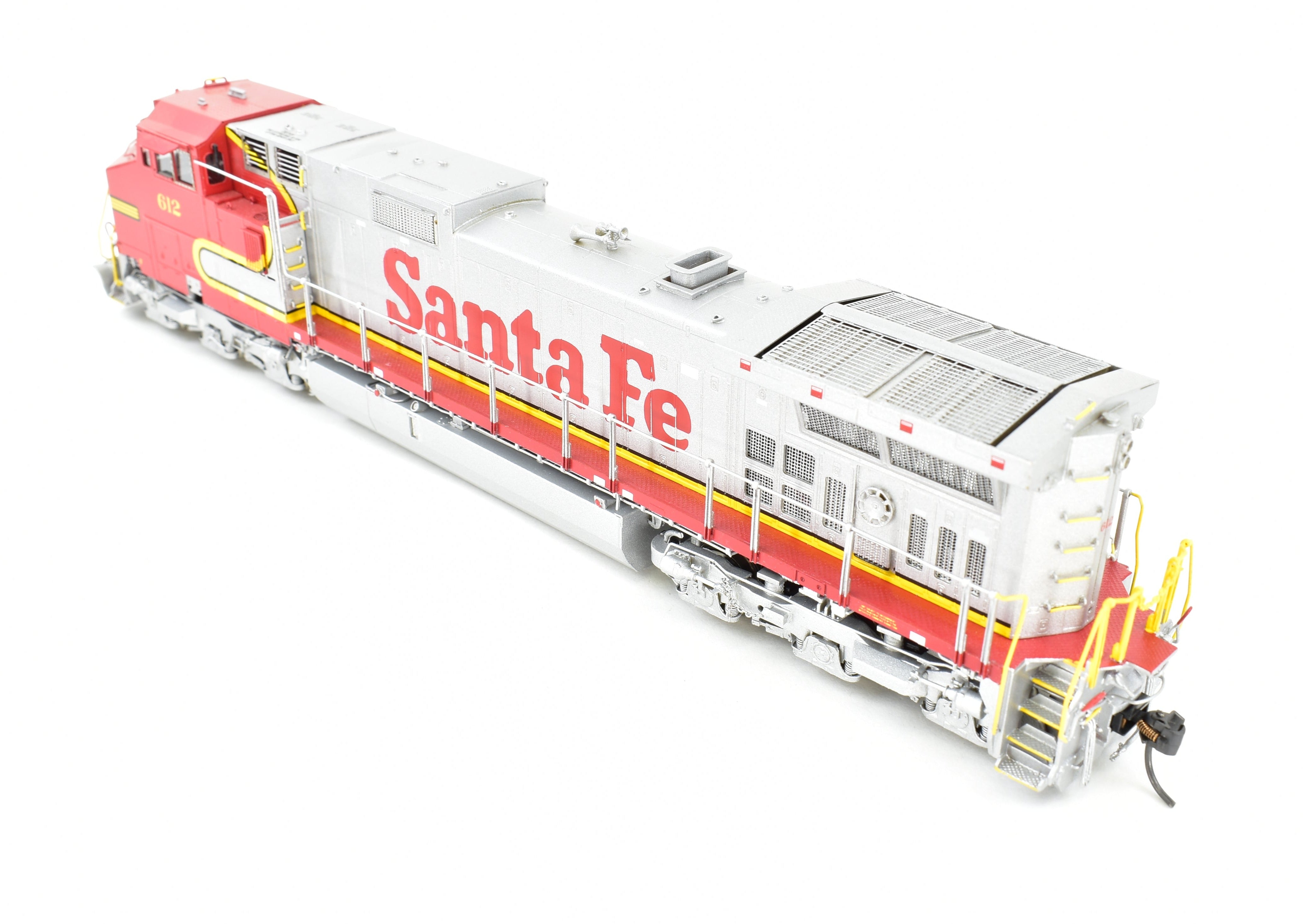 HO Scale Brass Locomotive - Overland Models, Inc. ATSF - Santa Fe GE C44 - 9W FP No. 612, High - Quality Model Train for Enthusiasts