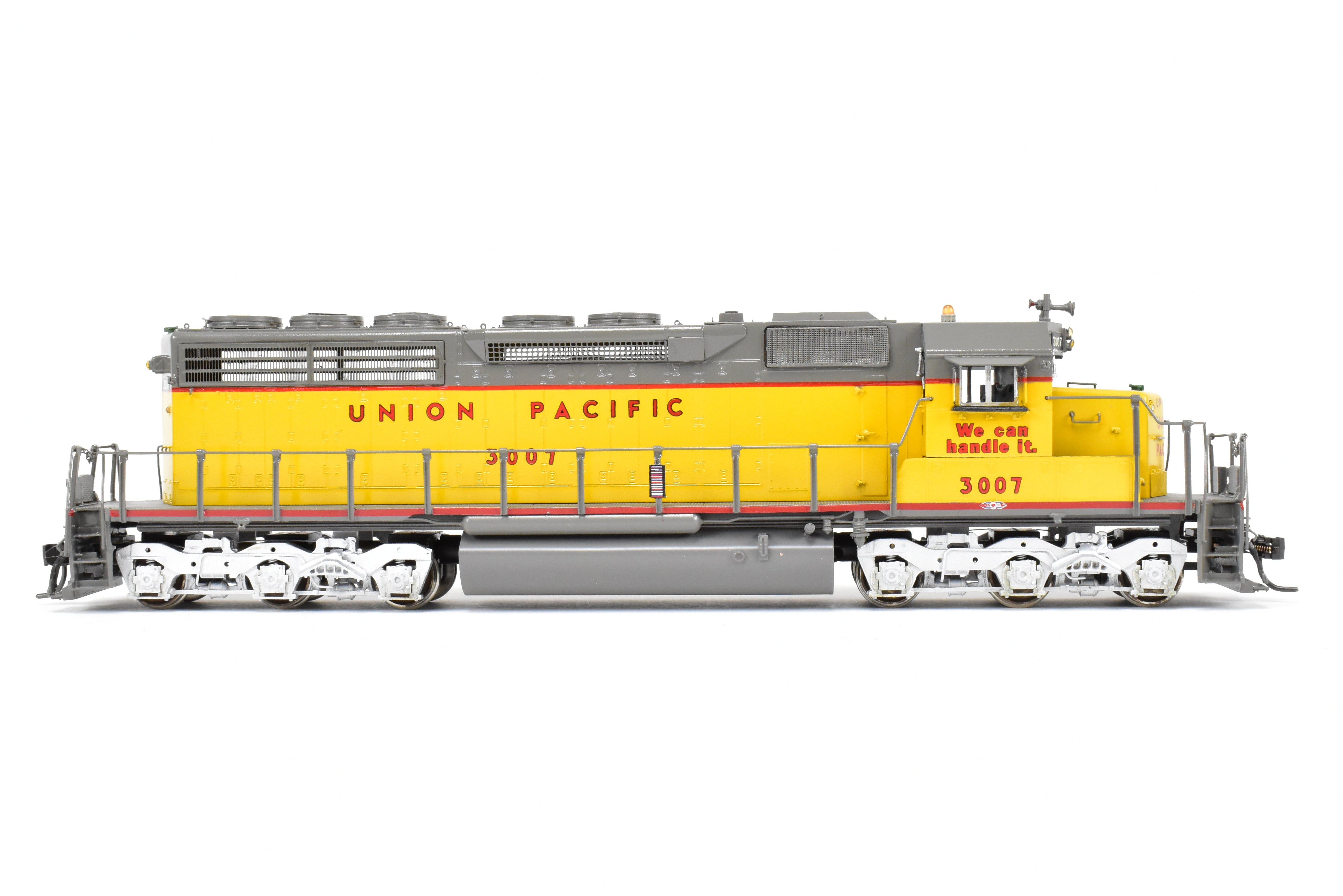 HO Scale Brass Model Train by Overland Models Inc. (OMI) - Union Pacific EMD SD40 Locomotive with Low Mounted Brake Cylinders and Low Hood, Custom Painted as CP No. 3007