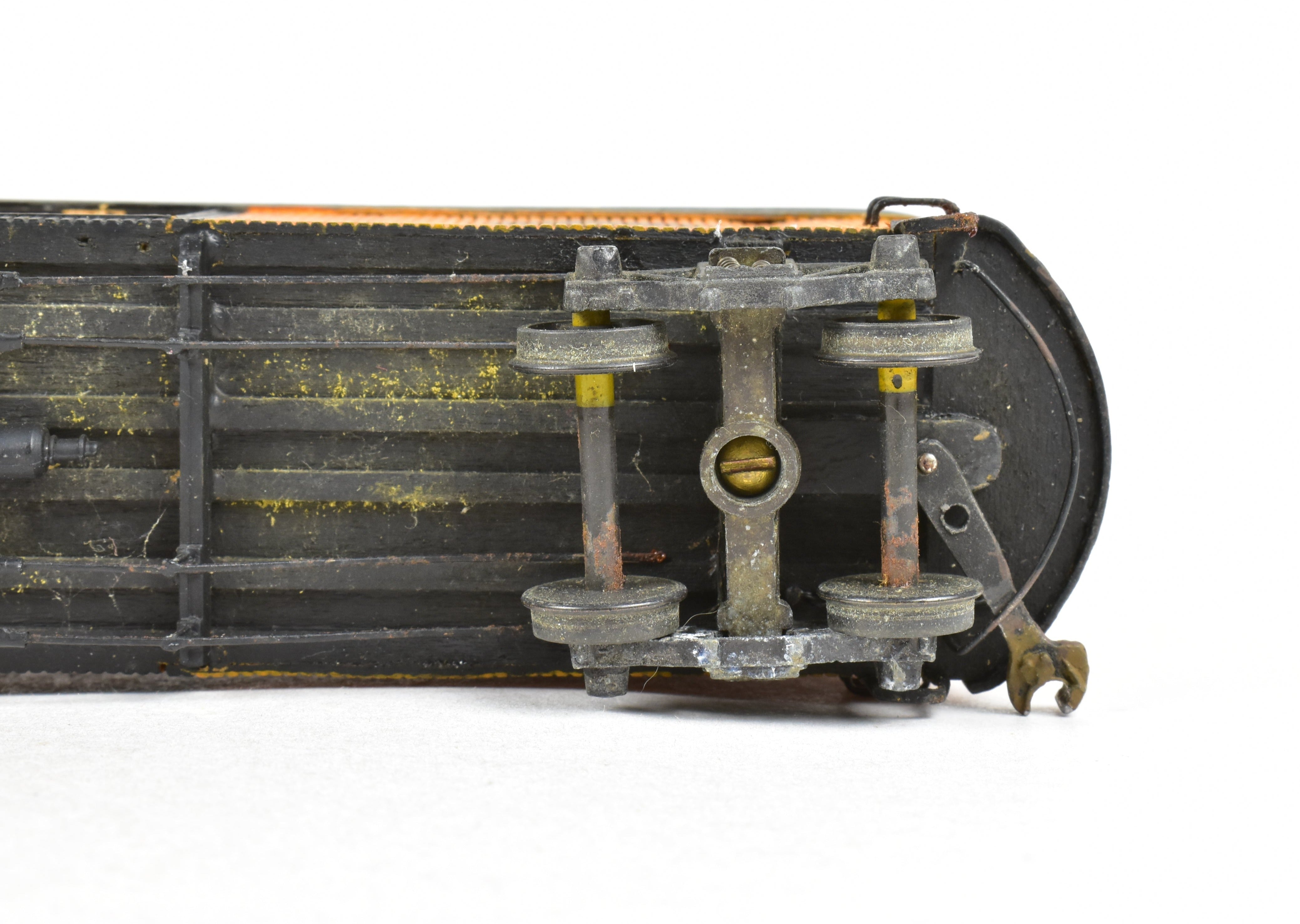 HO Scale La Belle Woodworking Illinois Terminal System Freight/Baggage Trailer Model Kit, Built and Painted, #717