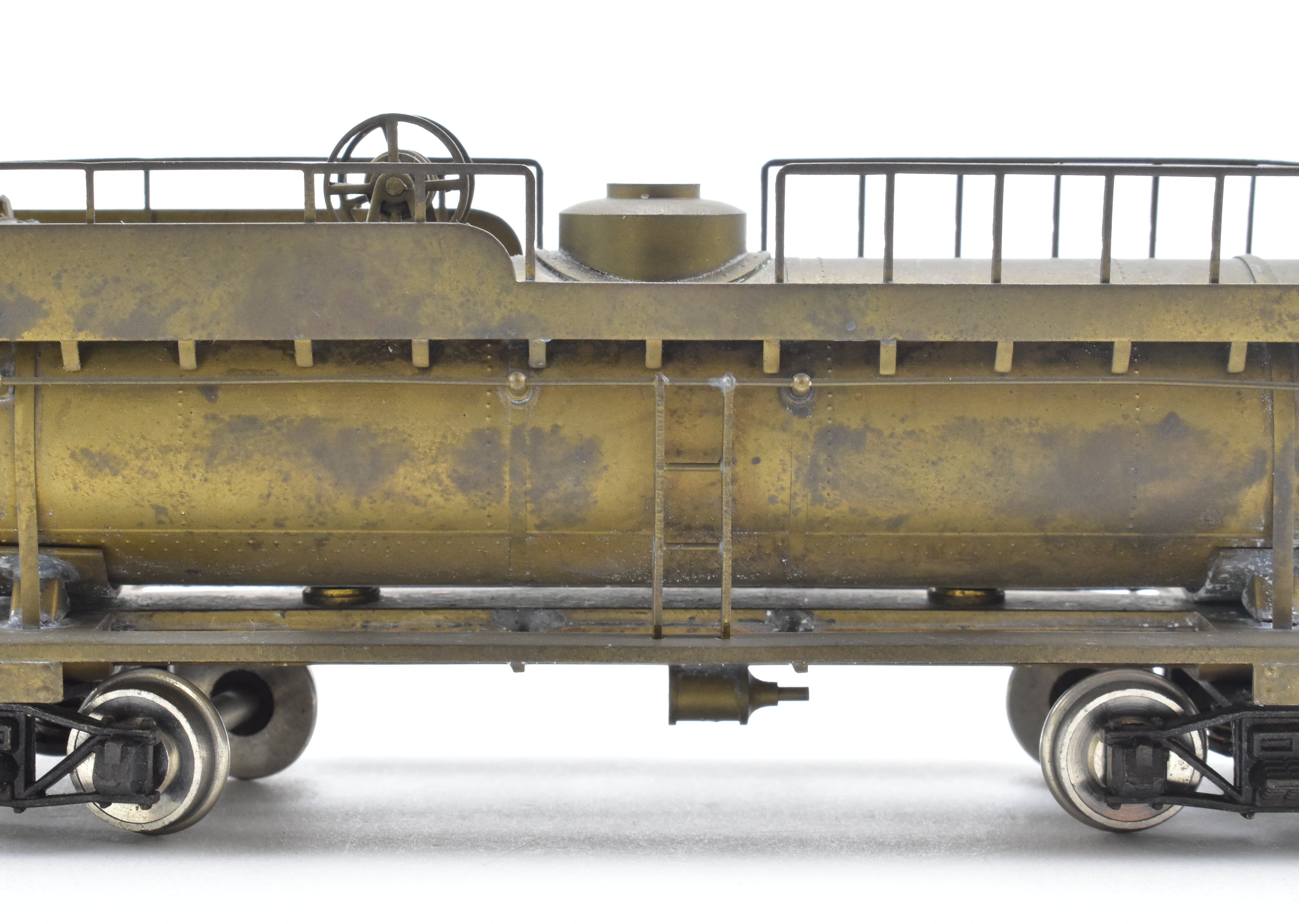 HO Brass Northwest Short Line Logging Tank Car/Aux Tender, No Box, Good Condition