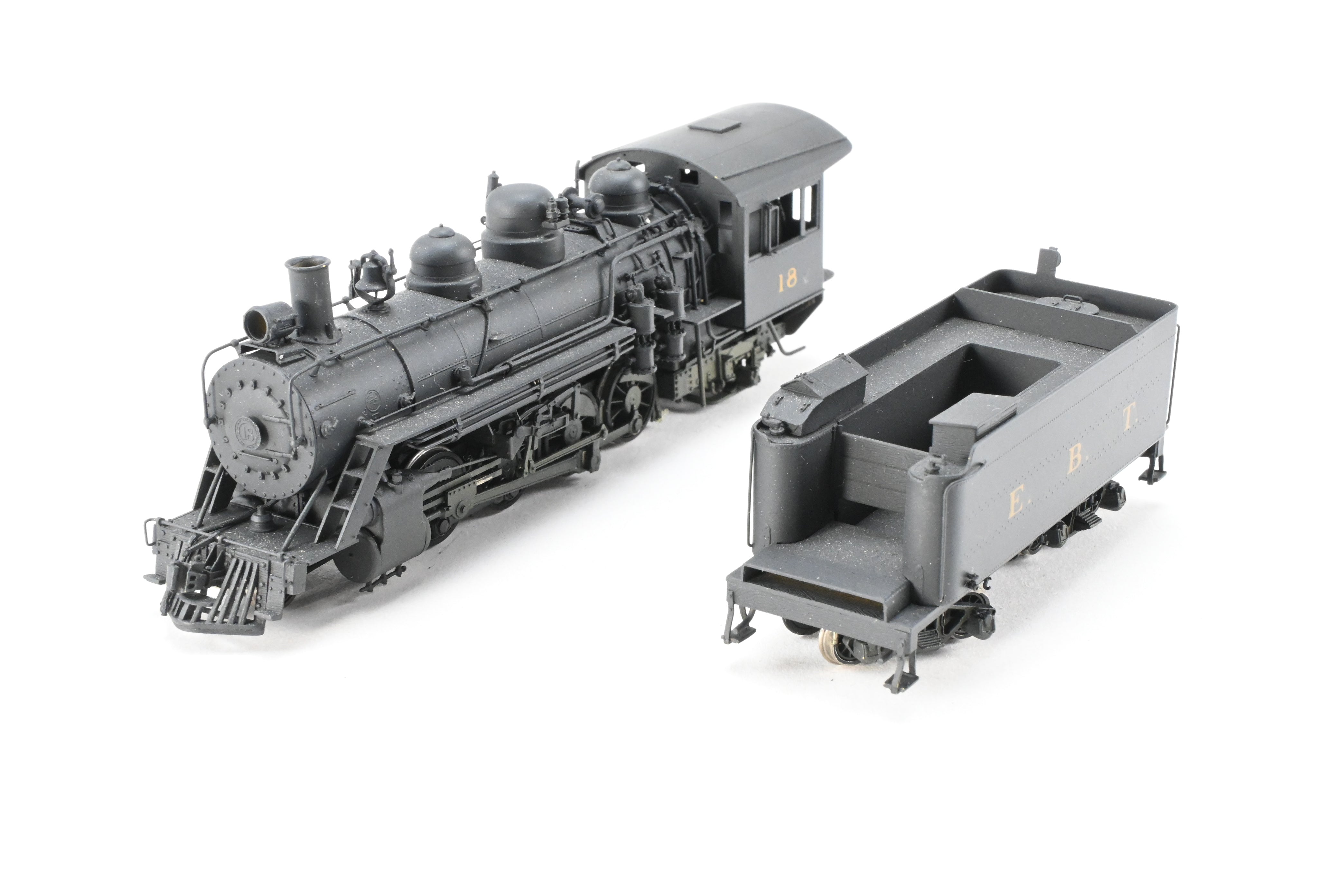 HOn3 Scale Brass Hallmark Models Custom - Painted EBT (East Broad Top) 2 - 8 - 2 Mikado Locomotive Model No. 18
