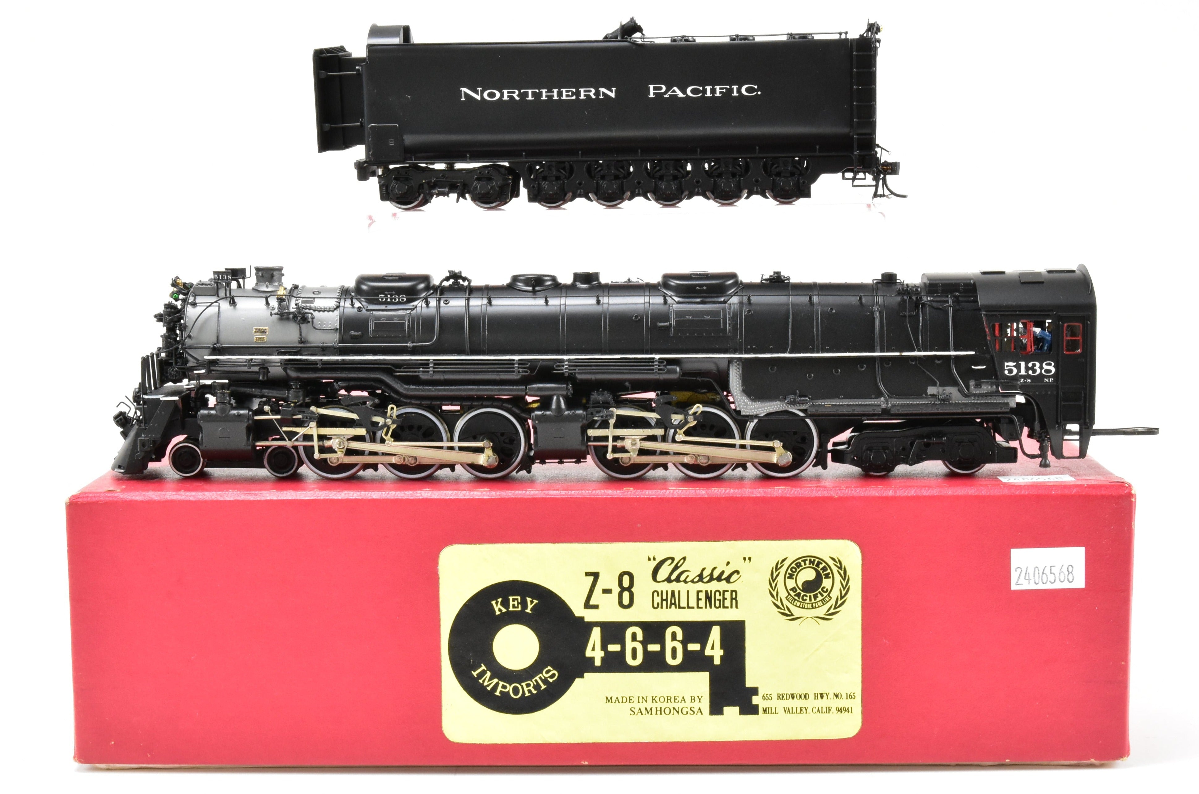 HO Classic Pro - Painted Northern Pacific Z - 8 Challenger Brass Key Imports #5138