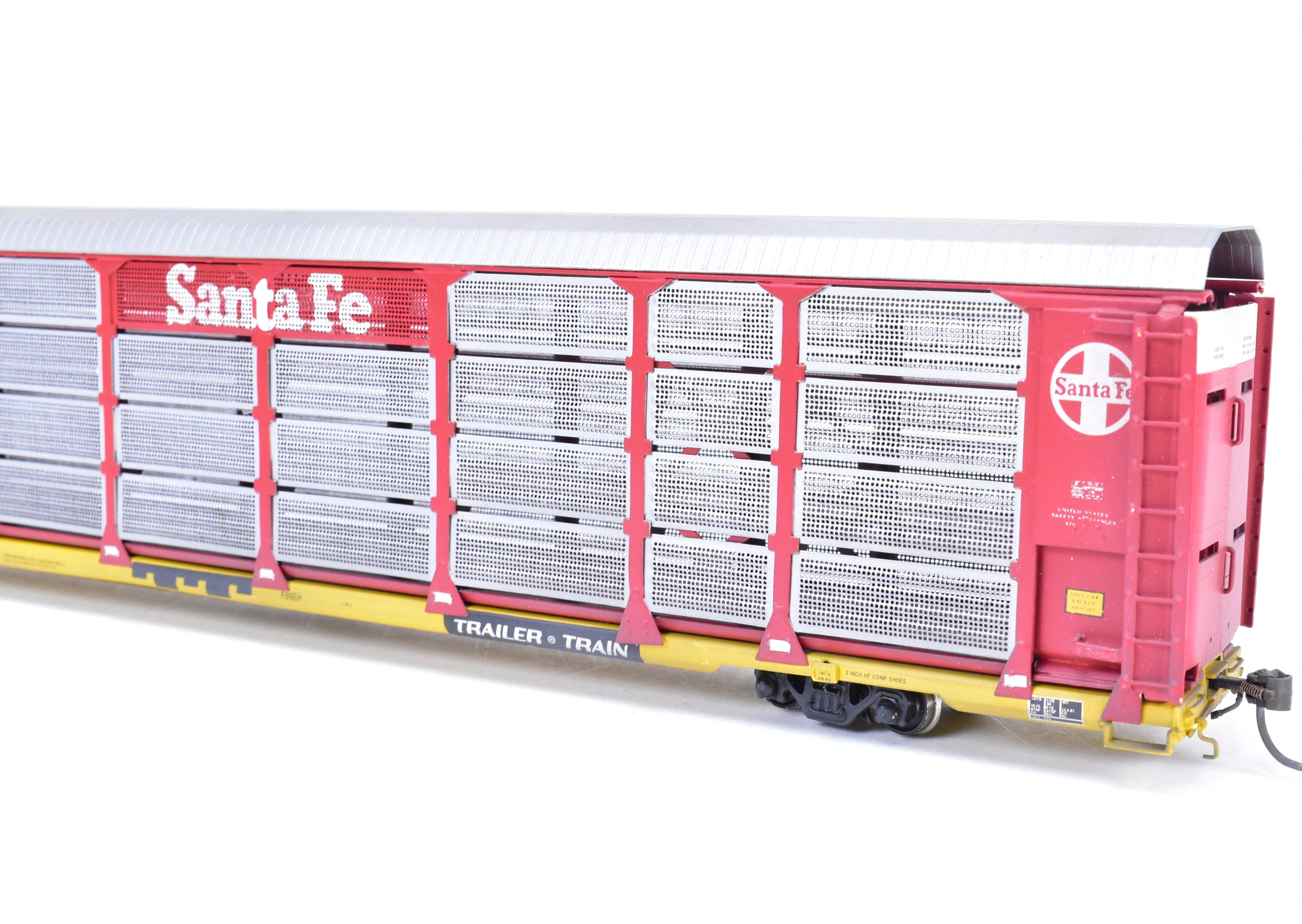 Custom Painted HO Brass Tri - Level Auto Rack No. 851832 by Overland Models