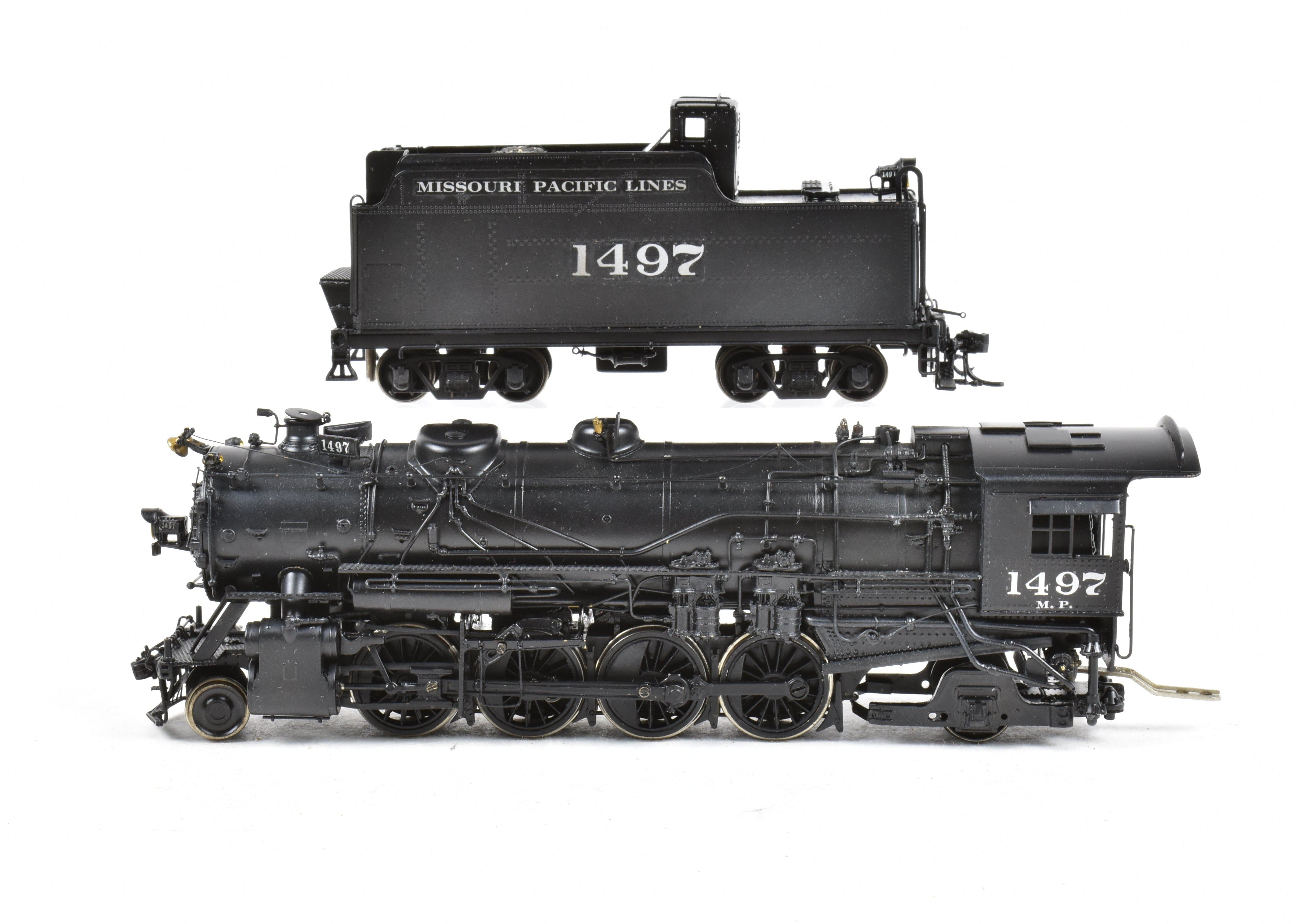 HO Scale Brass Missouri Pacific 1400 2-8-2 Mikado by Hallmark Custom Painted