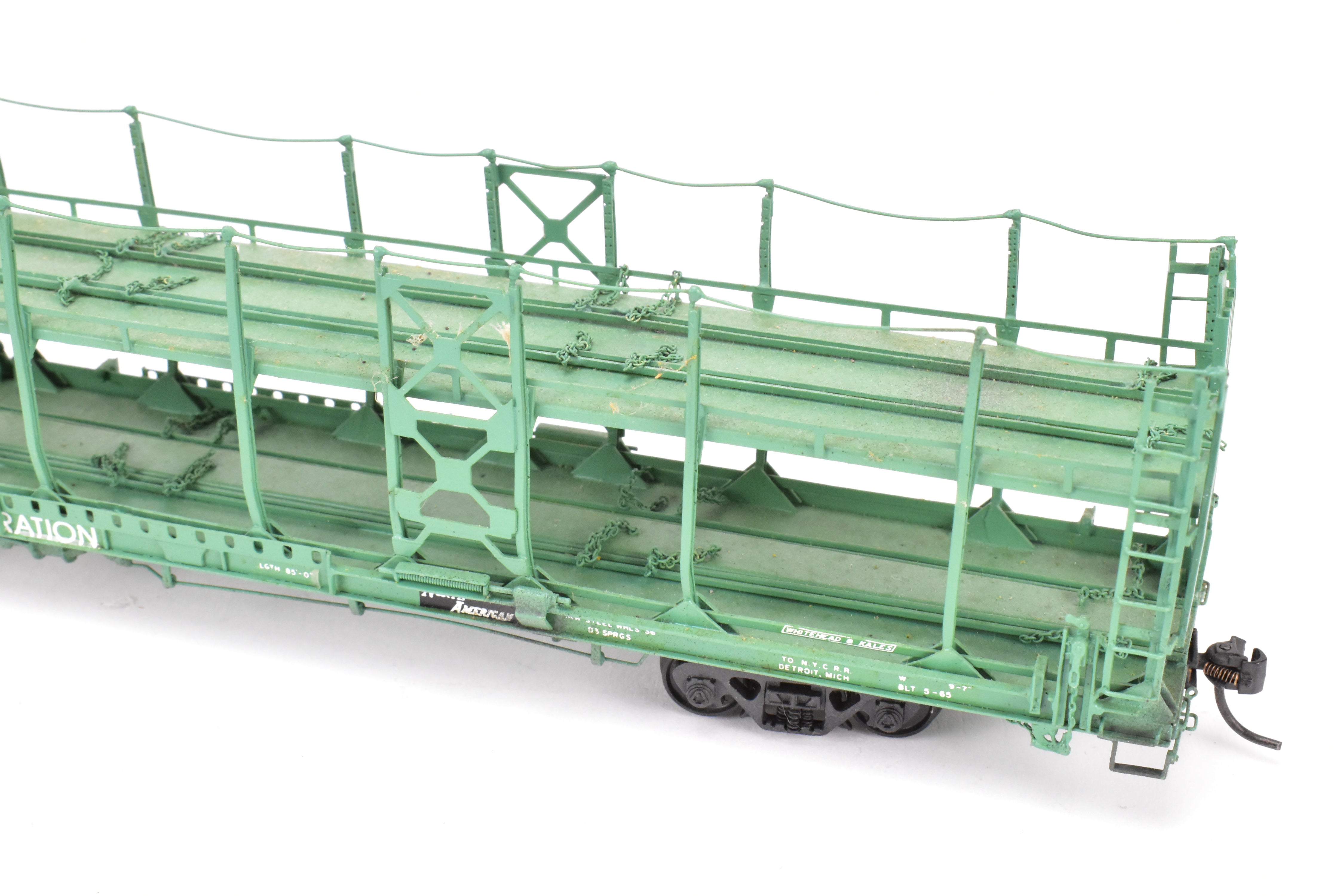 HO Brass OMI NYC - New York Central Bi - Level Auto Rack Factory - Painted NIFX Model