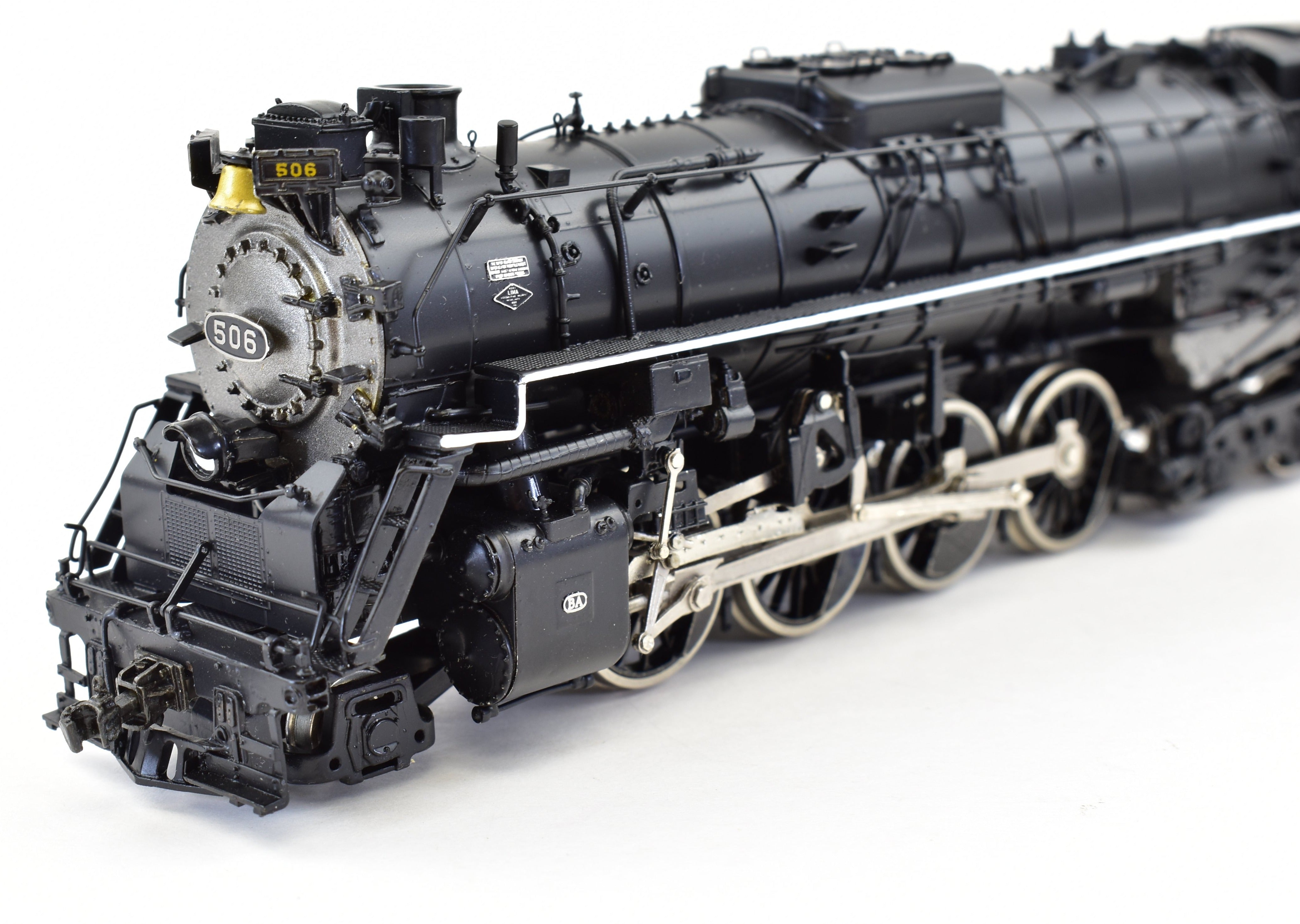 HO Scale Brass Precision Scale Co. Virginian BA 2-8-4 Berkshire Model Steam Locomotive, Precision Scale Co. VGN, Sold As-Is Without Lights