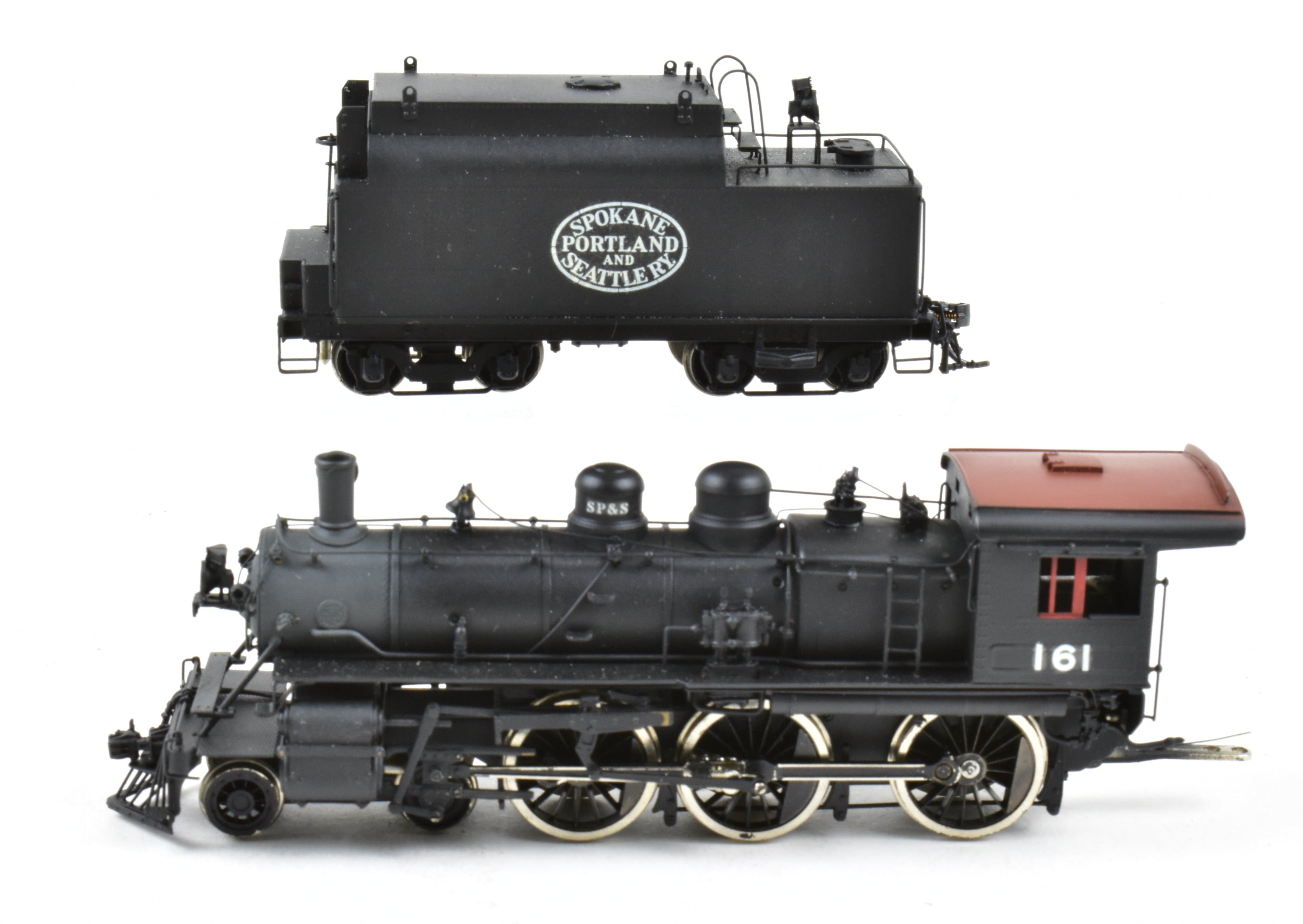 HO Scale Brass Model Train by Overland Models Inc. - Great Northern 4-6-0 E-15 Custom Painted for Spokane Portland & Seattle