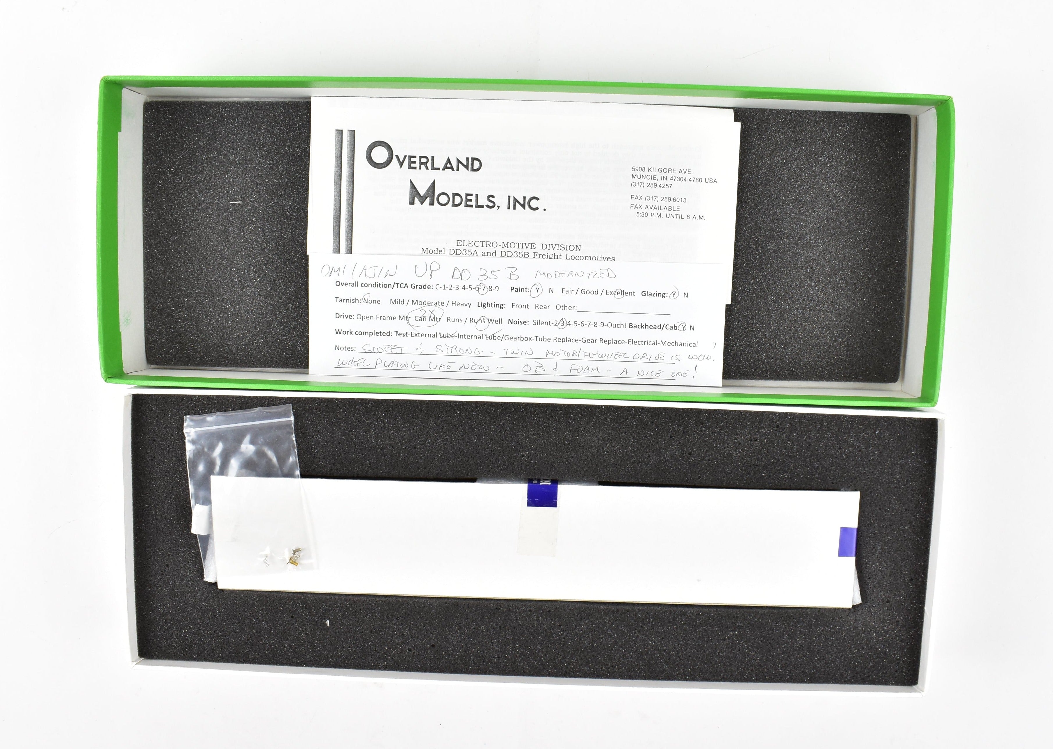 HO Scale Brass Locomotive - Overland Models, Inc. (OMI) Union Pacific (UP) Modernized DD35 B with Sand Boxes and Factory - Equivalent Custom Painting