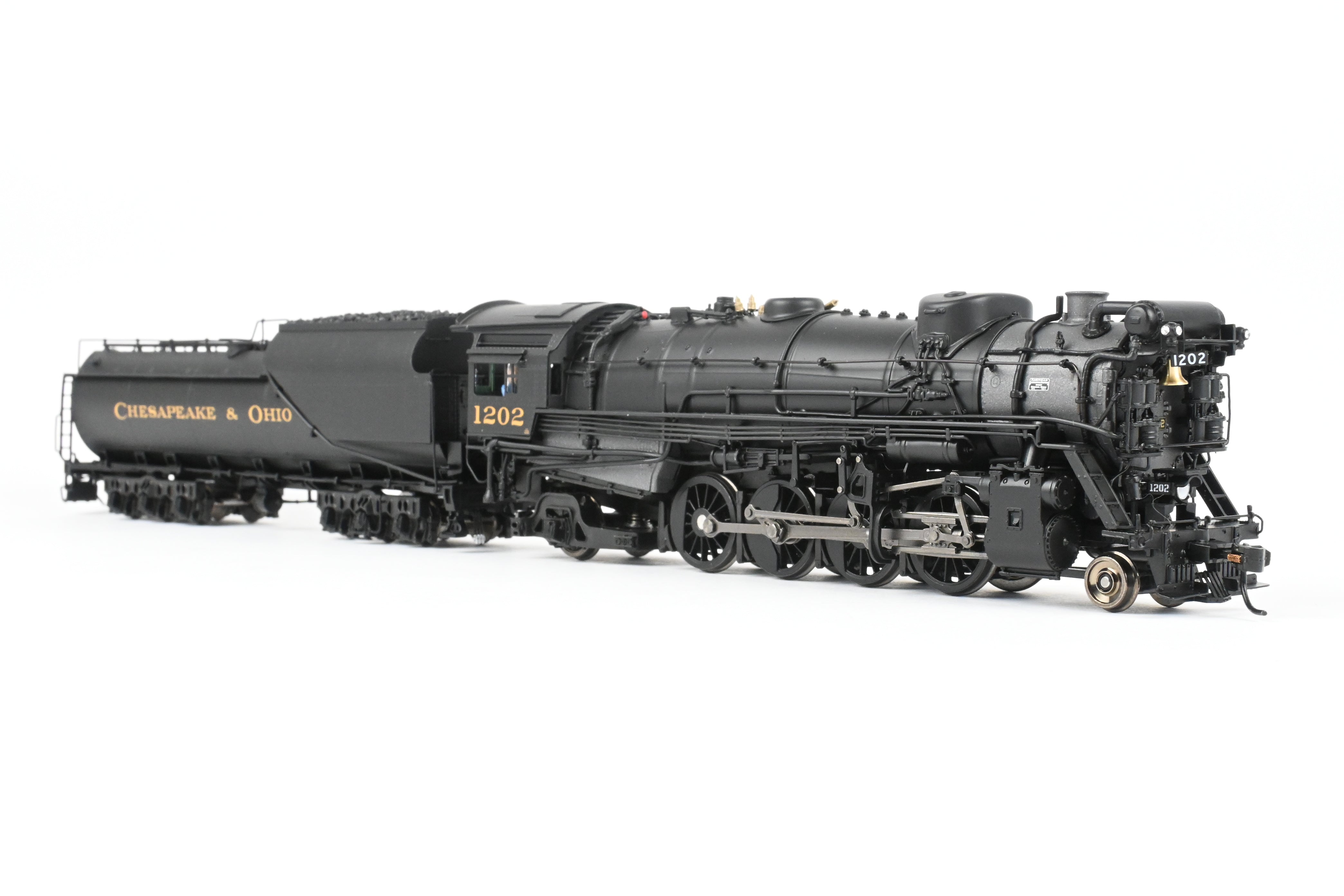 HO NEW Brass Hybrid C&O K-2 2-8-2 Mikado #1202 w/ Smoke & Paragon 4 Sound
