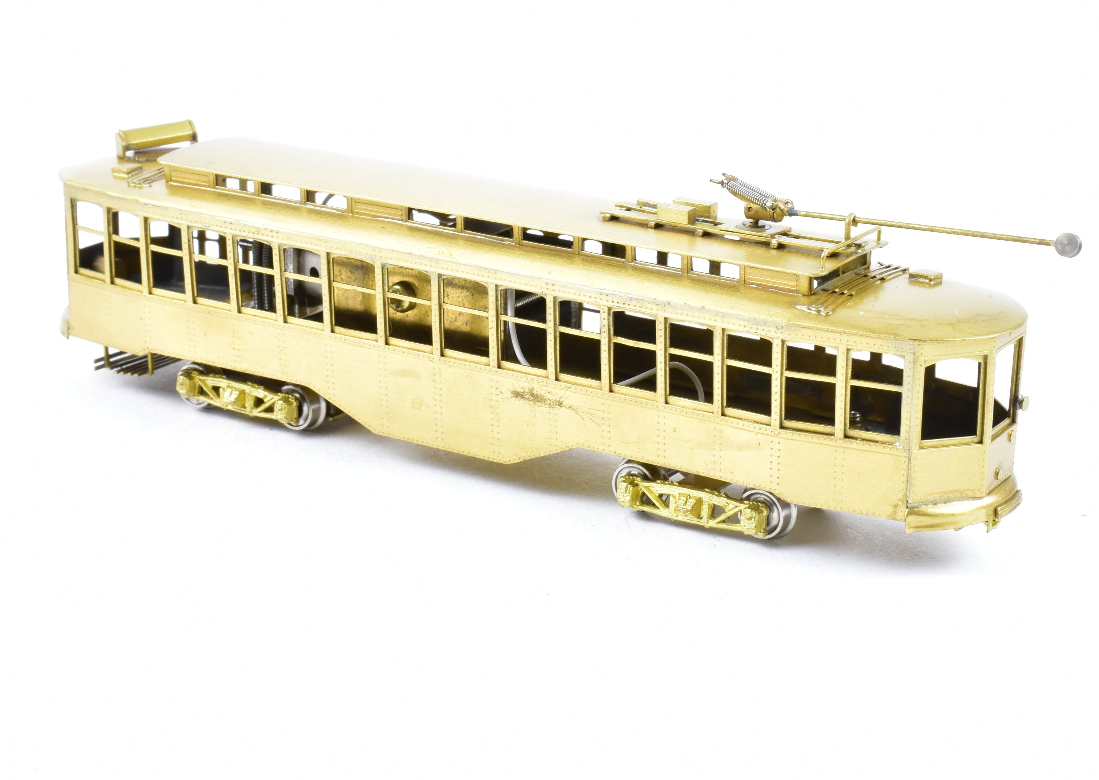 HO Scale Brass Fairfield Models Pittsburgh Jones Single - Ended Trolley Car Collectible