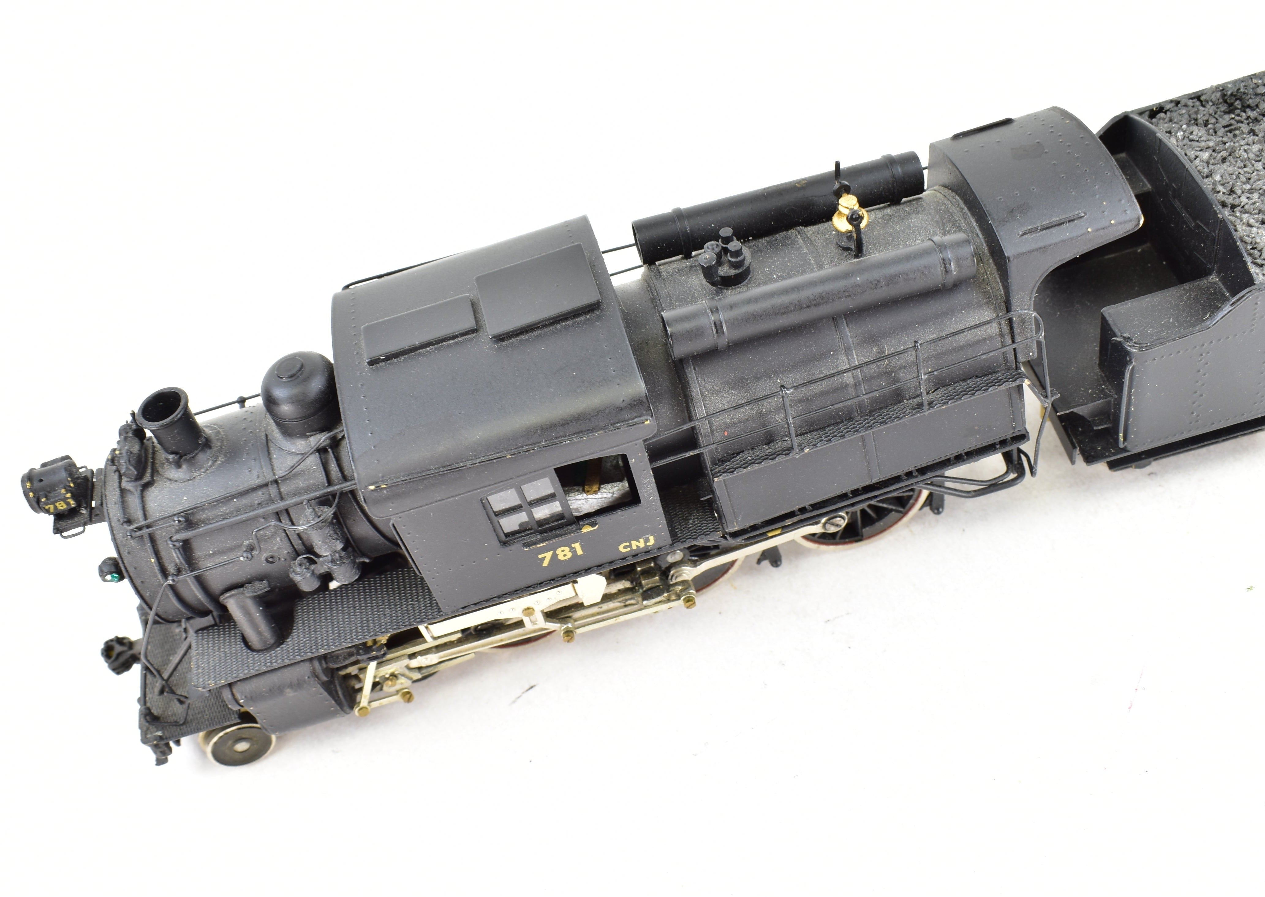 Custom Painted HO Brass Red Ball 4-6-0 Camelback Model of Central Railroad Of New Jersey