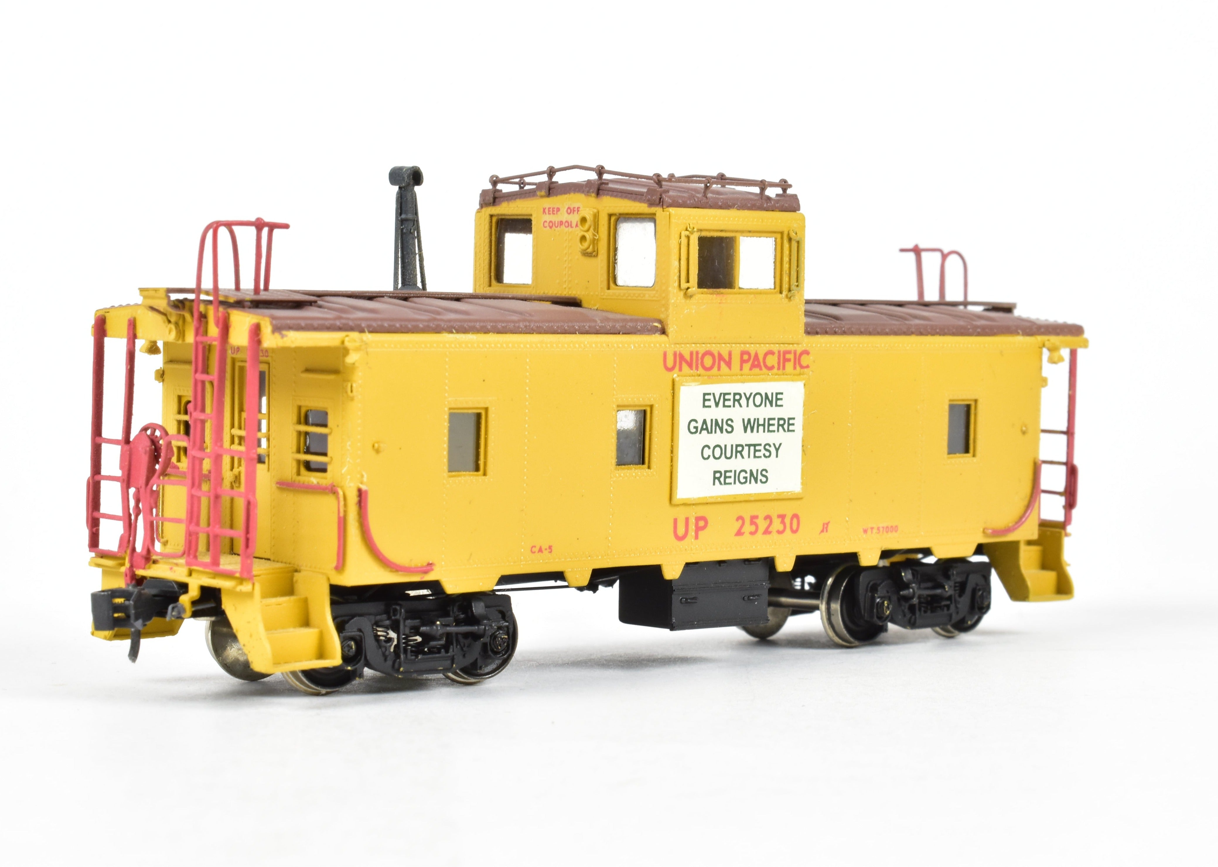 HO Scale Brass OMI - Overland Models, Inc. Union Pacific (UP) CA - 5 Caboose with Custom Paint and Spare Parts