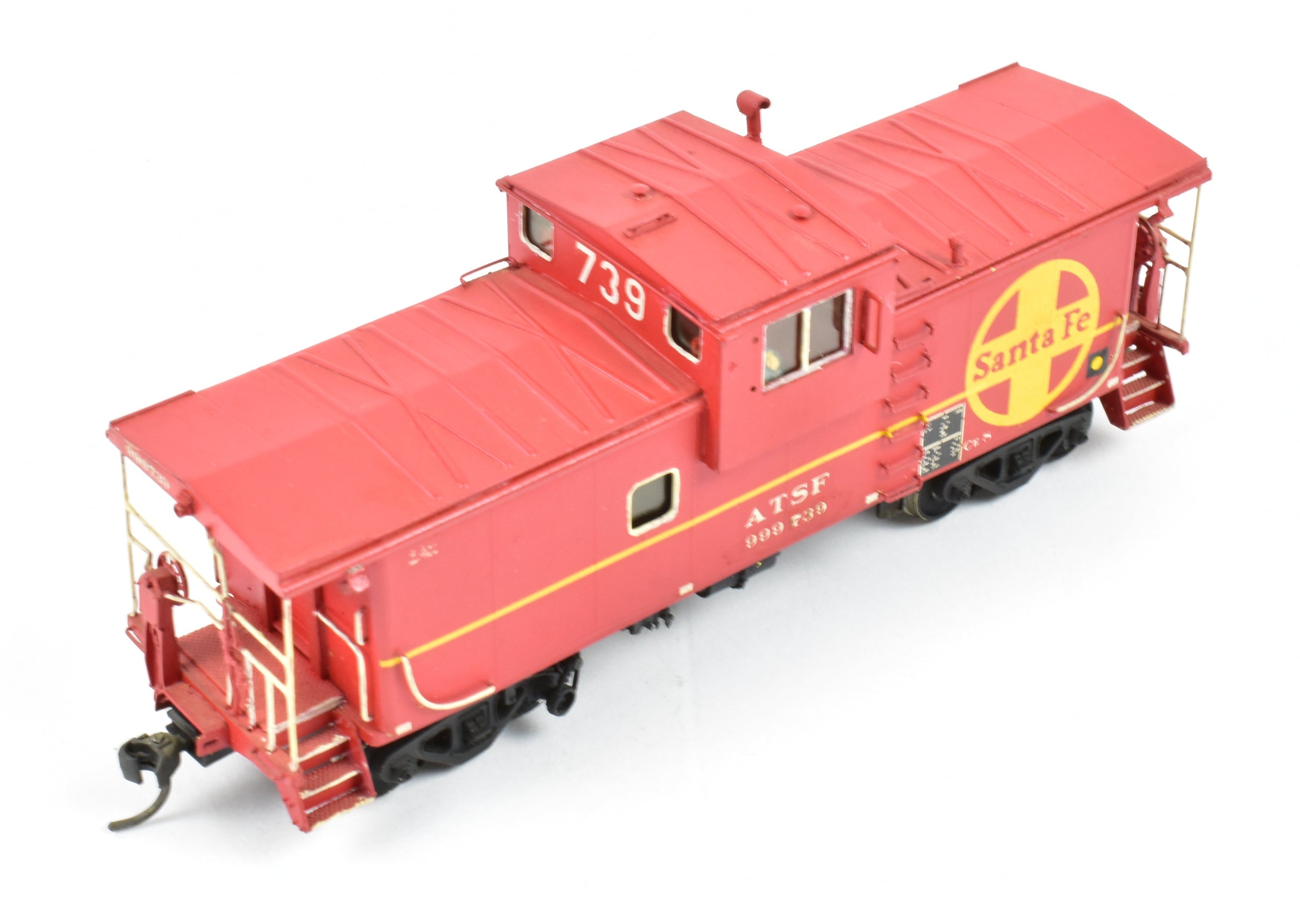HO Scale Brass OMI - Overland Models, Inc. AT&SF - Santa Fe Wide-Vision Ce-6 and Ce-8 Caboose Model with CP No. 999730