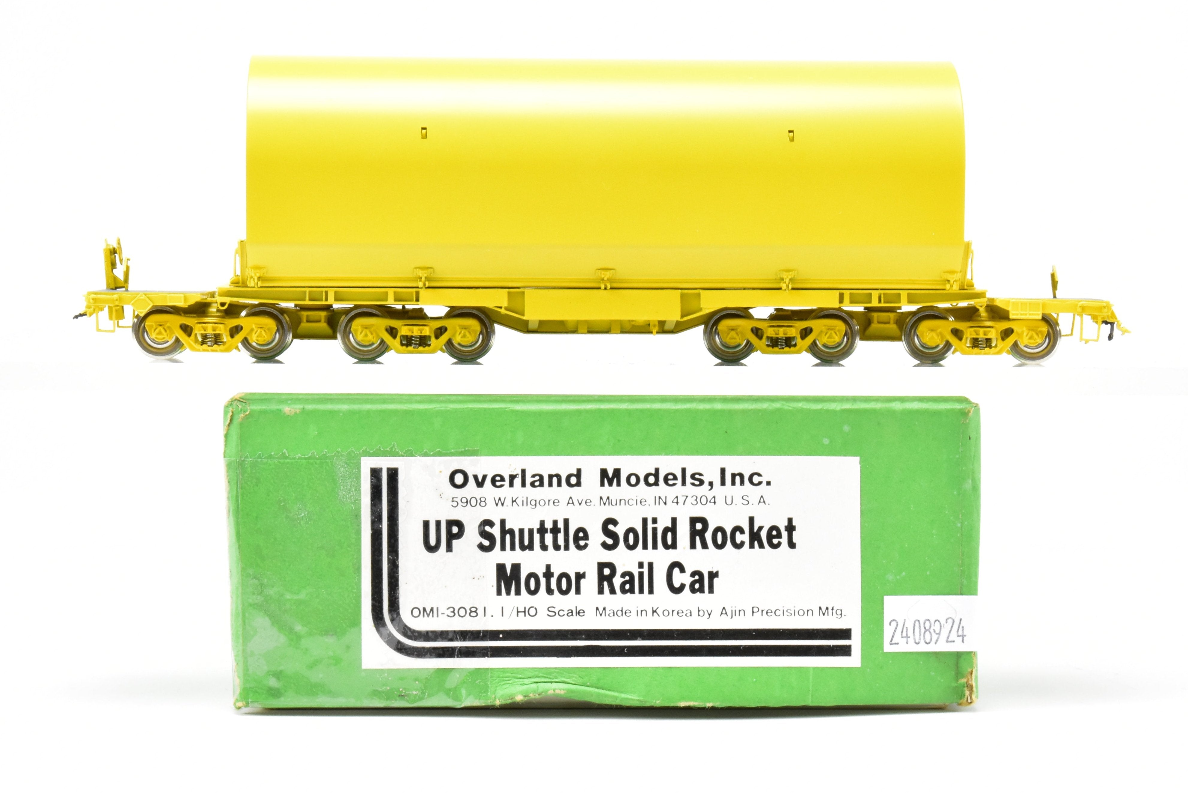 HO Brass OMI UP NASA Shuttle Solid Rocket Motor Unlettered Rail Car Model