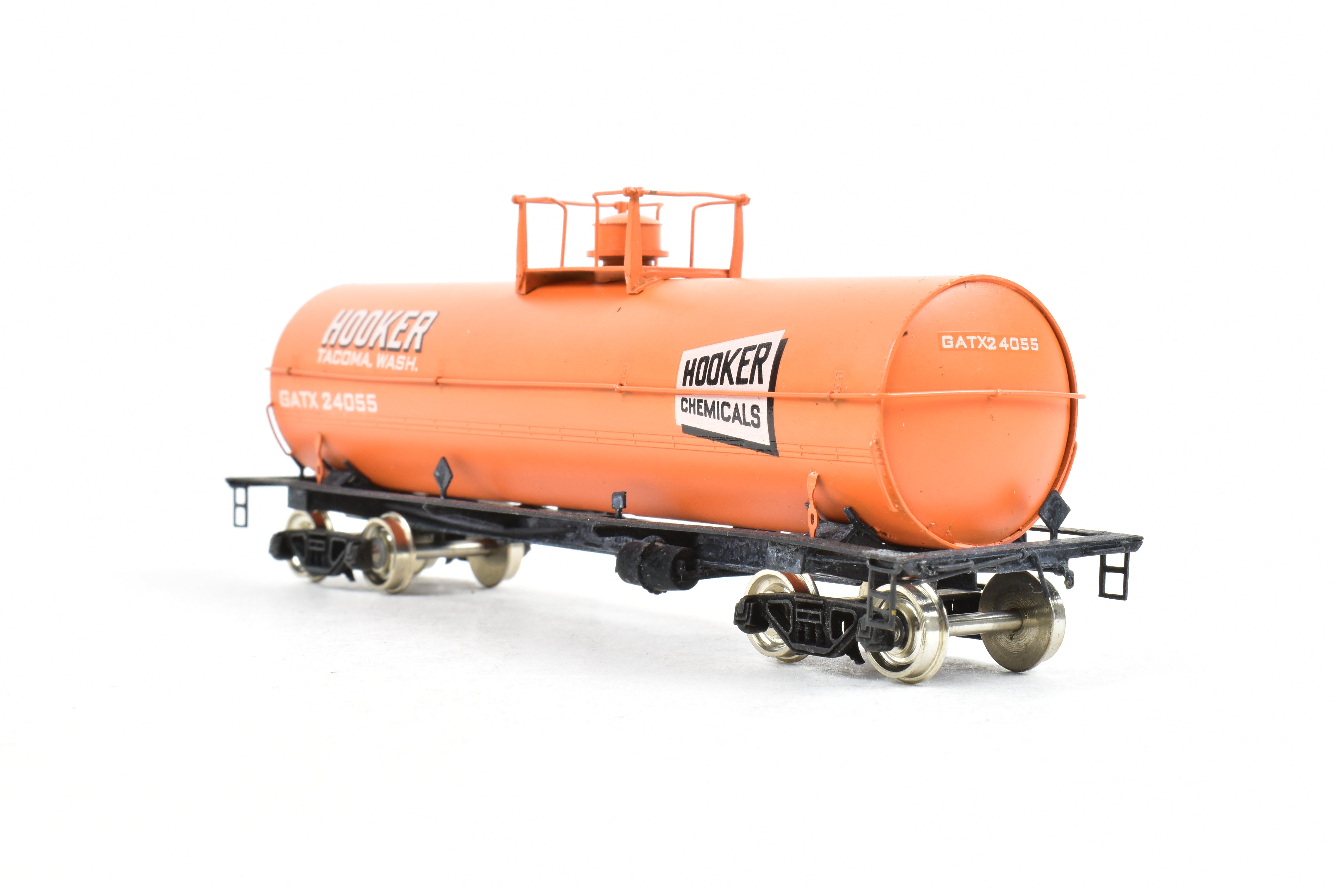 HO Brass PSC Precision 11,141 Gallon Orange Hooker Chemicals Tank Car