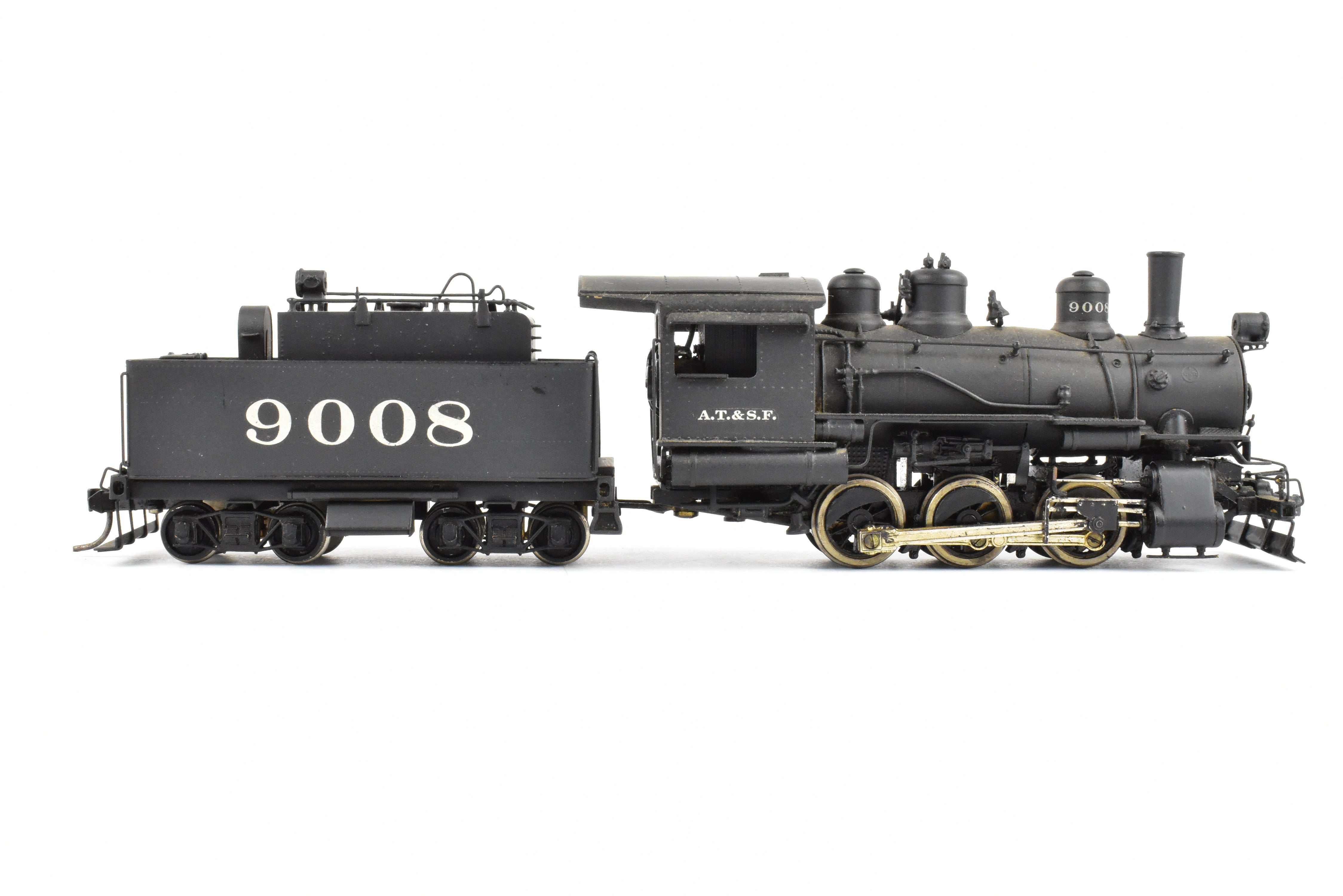 HO Scale Brass Balboa ATSF Santa Fe 9000 Class 0-6-0 Switcher #9008 Custom Painted