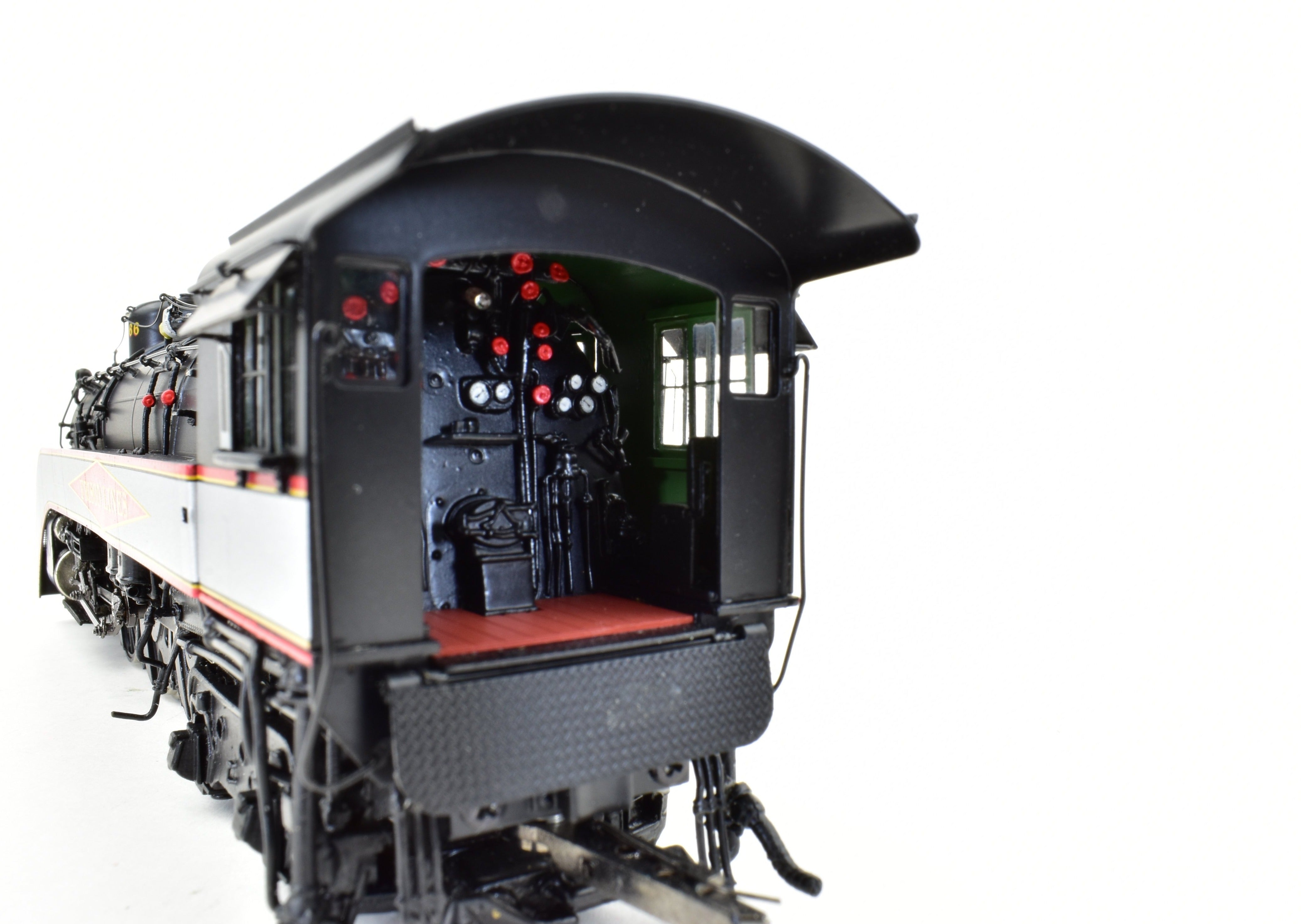 HO Scale Brass Precision Scale Co. Frisco 4-6-4 Hudson Locomotive Model Factory Painted with Precision Detail, Serial #1066