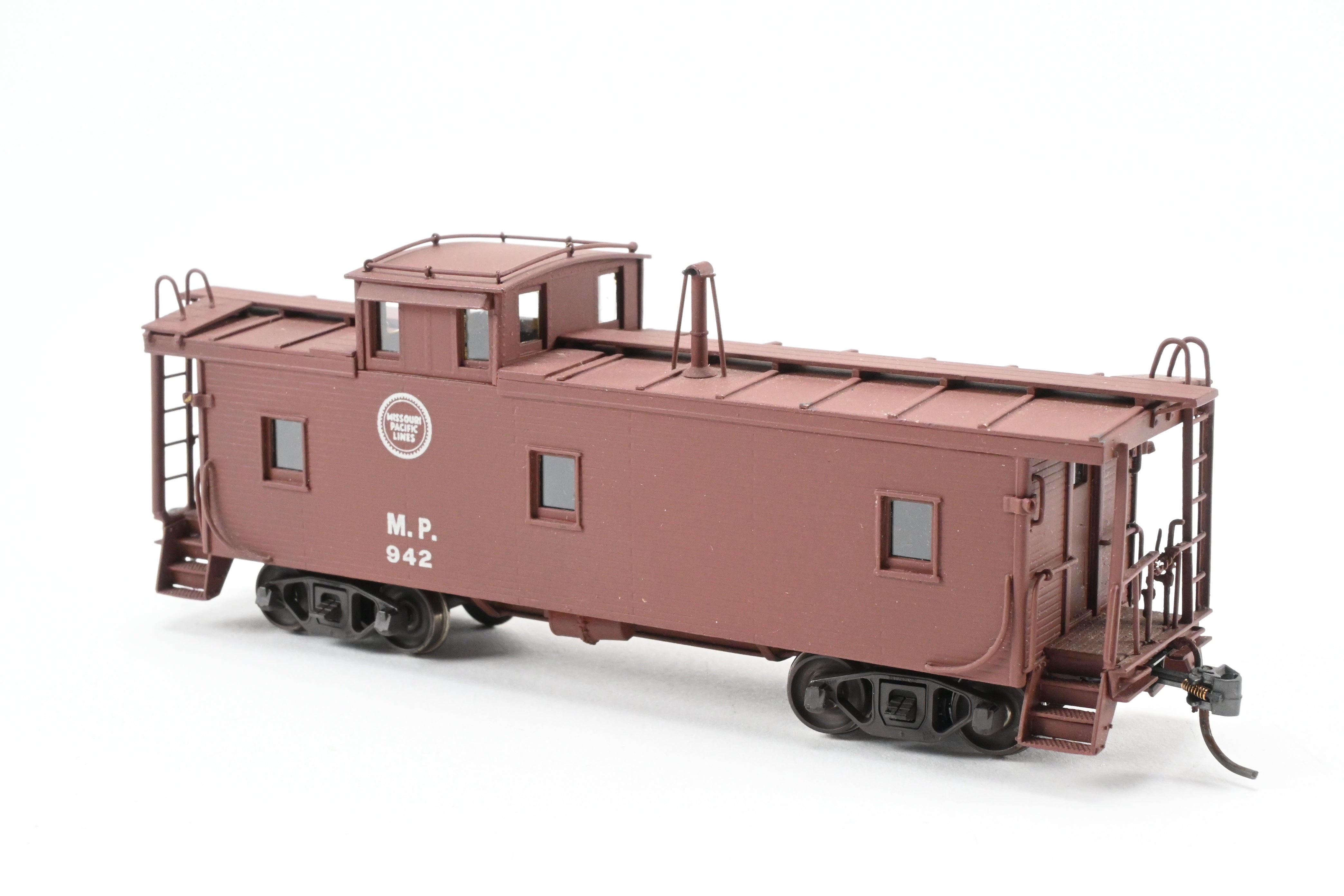 HO Scale Brass Hallmark Models Missouri Pacific Standard Wood Caboose, Pro-Painted Series No. 942