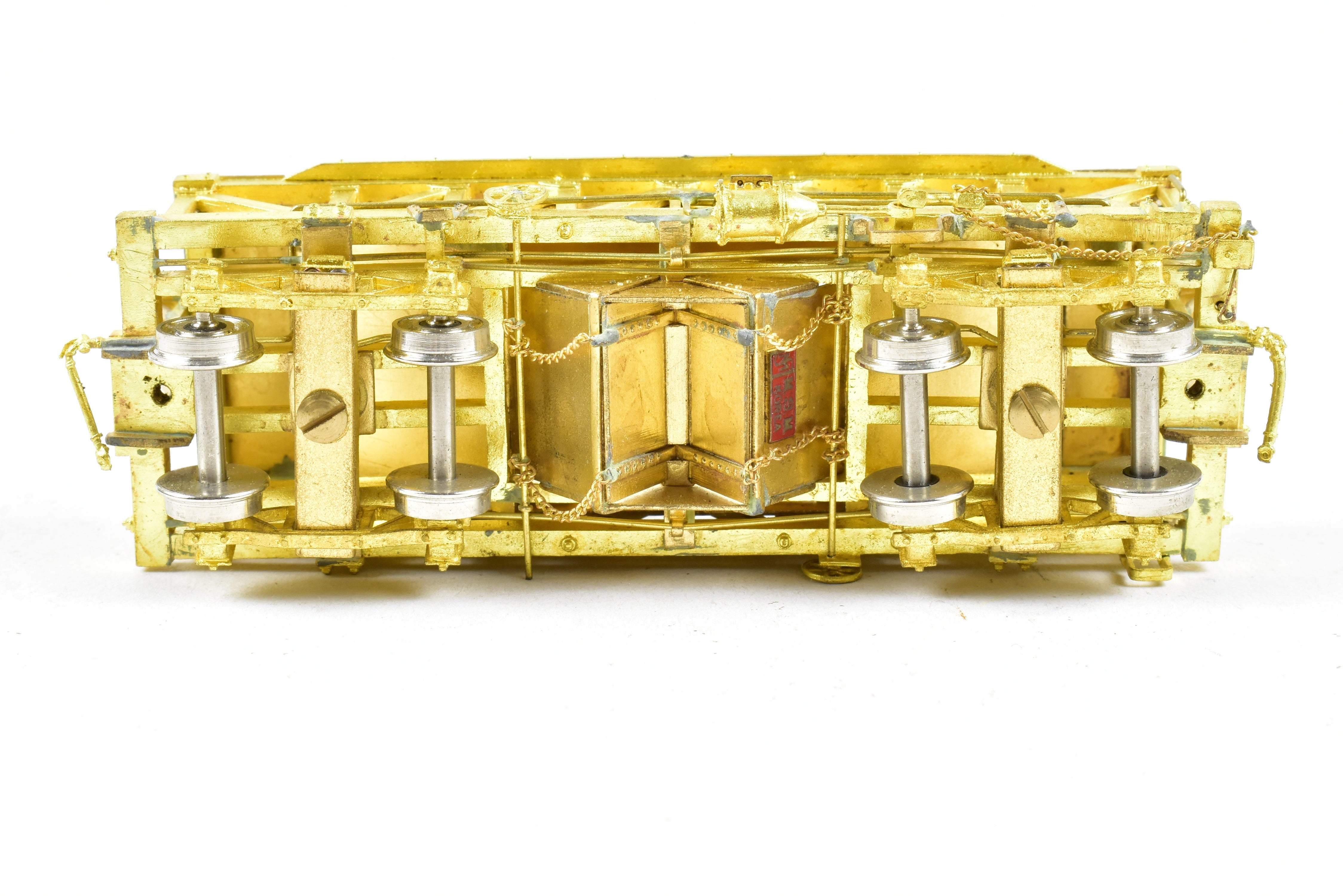 HOn3 Scale Brass Rock Car by OMI - Overland Models, Inc. Featuring Sprung Trucks for Various Roads