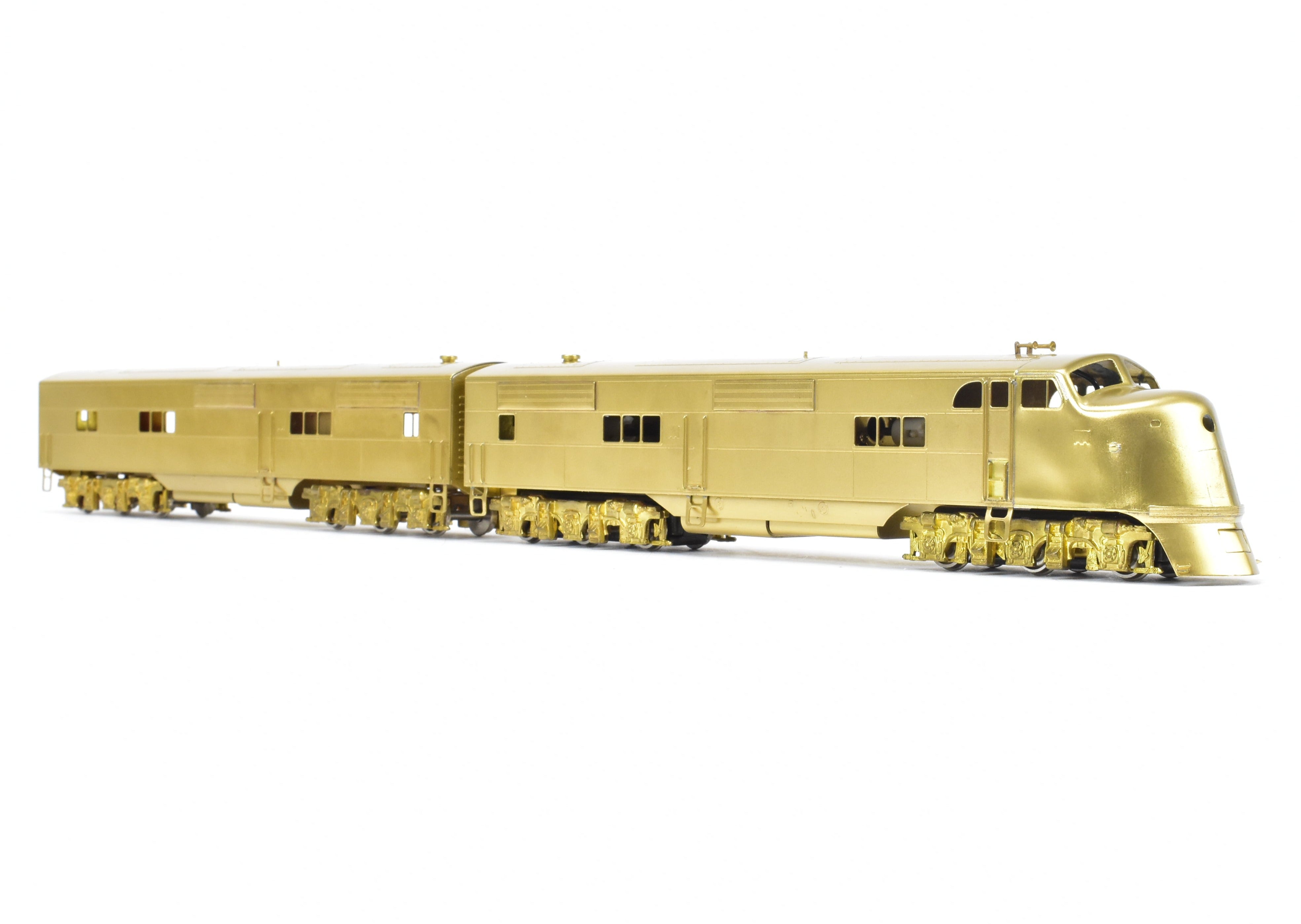 HO Scale Brass Hallmark Models Collection of Various Roads EMD E1 A/B Set with Powered A Unit and Unpowered B Unit