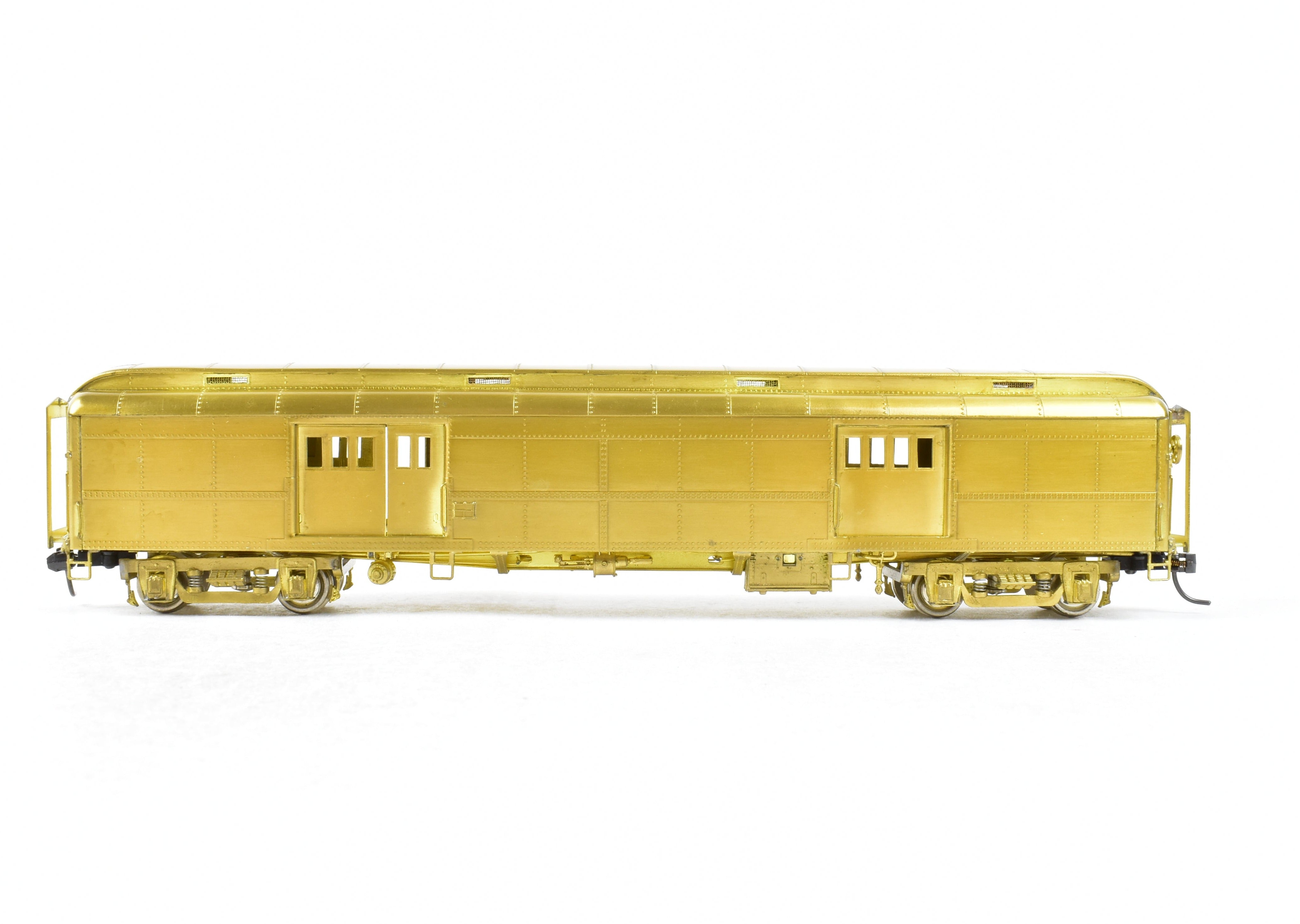 HO Scale Brass Precision 60-Foot Double Door Baggage Car by NYC