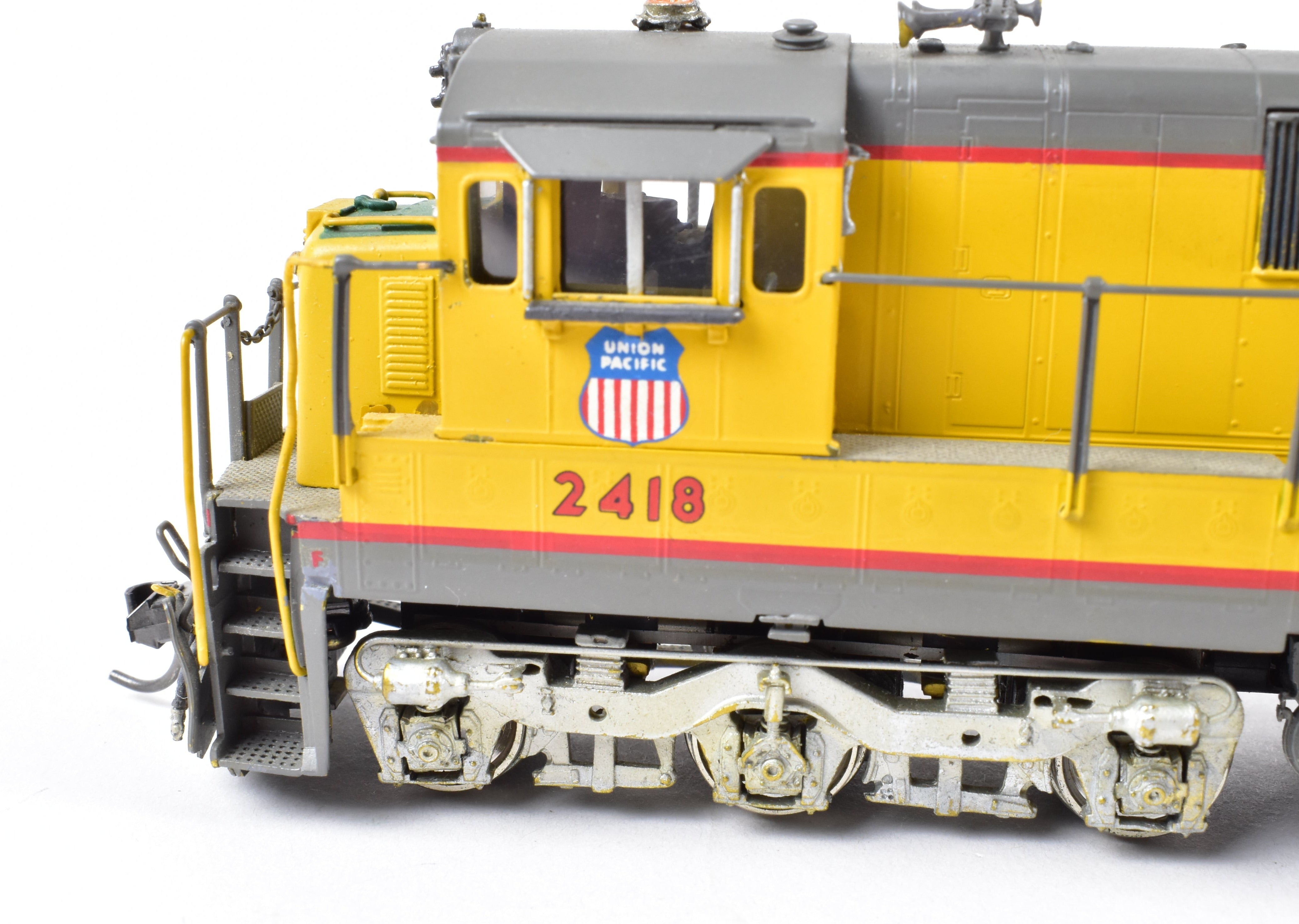 HO Scale Brass Diesel Locomotive Model - Overland Models, Inc. Union Pacific GE C - 30 - 7 with 4 - Window Cab and without Anticlimber CP