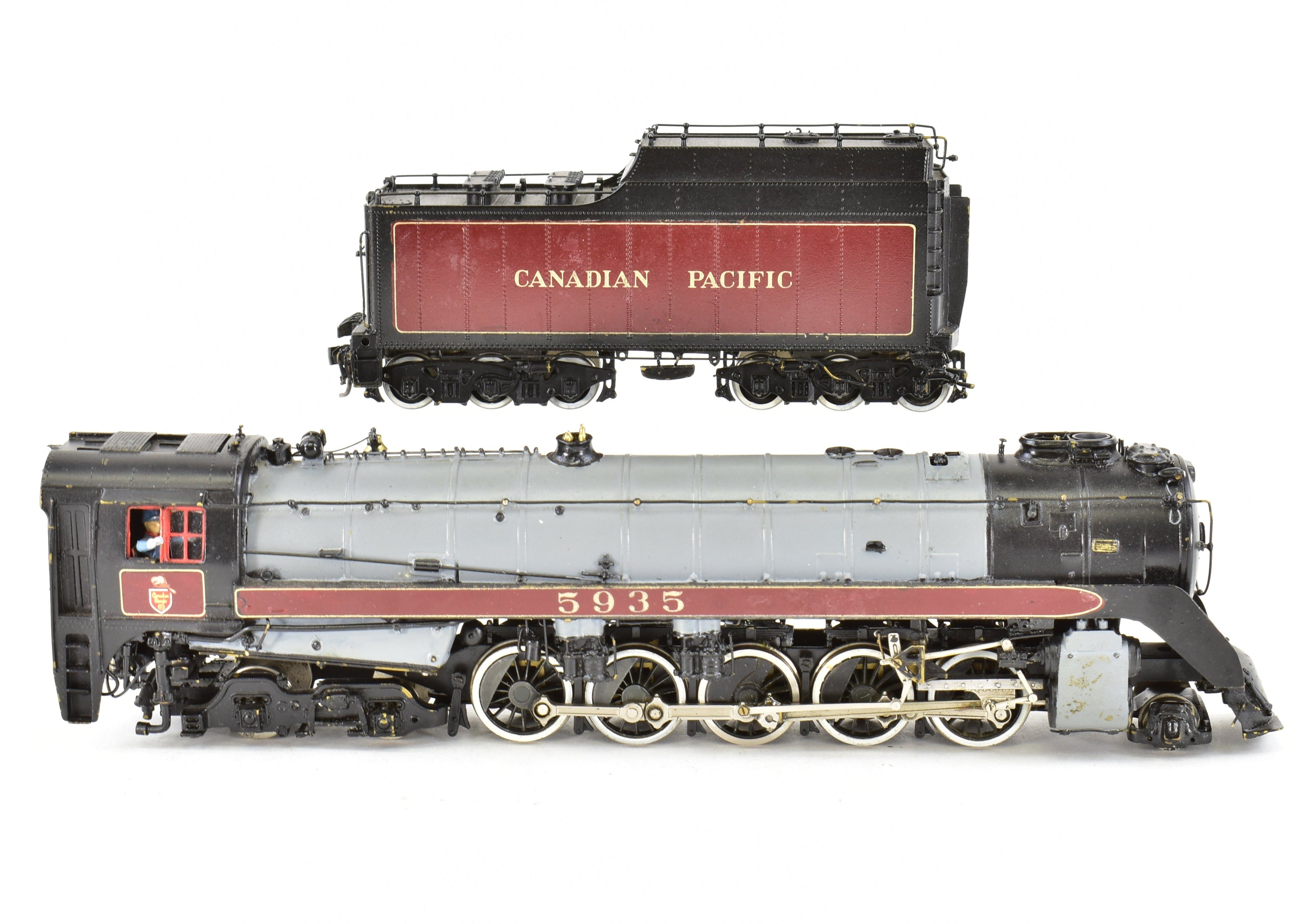 HO Scale Brass Model Train - Van Hobbies Canadian Pacific Railway T-1c 2-10-4 Selkirk with Custom Painting
