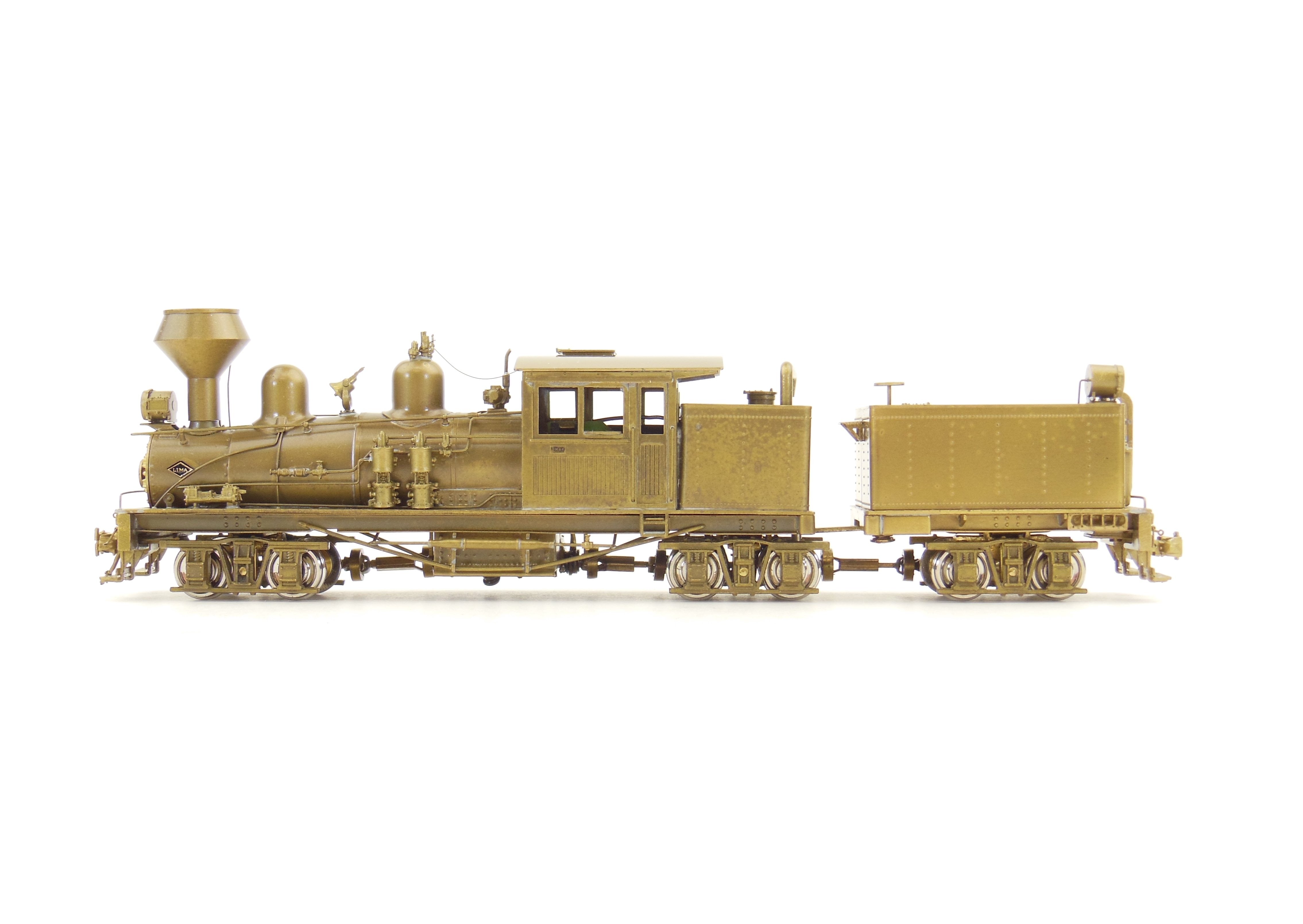 HO Scale Brass PFM - United Cherry River 3-Truck Shay Geared Model Locomotive for Train Enthusiasts