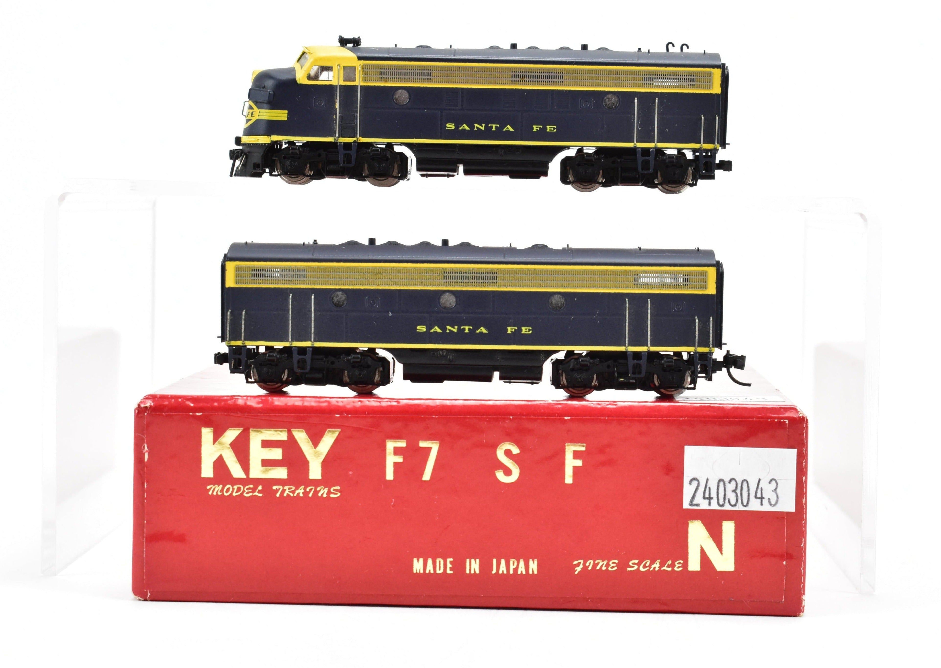 AT&SF Santa Fe EMD F - 7 A/B Set in FP Blue and Yellow by Brass Key Imports