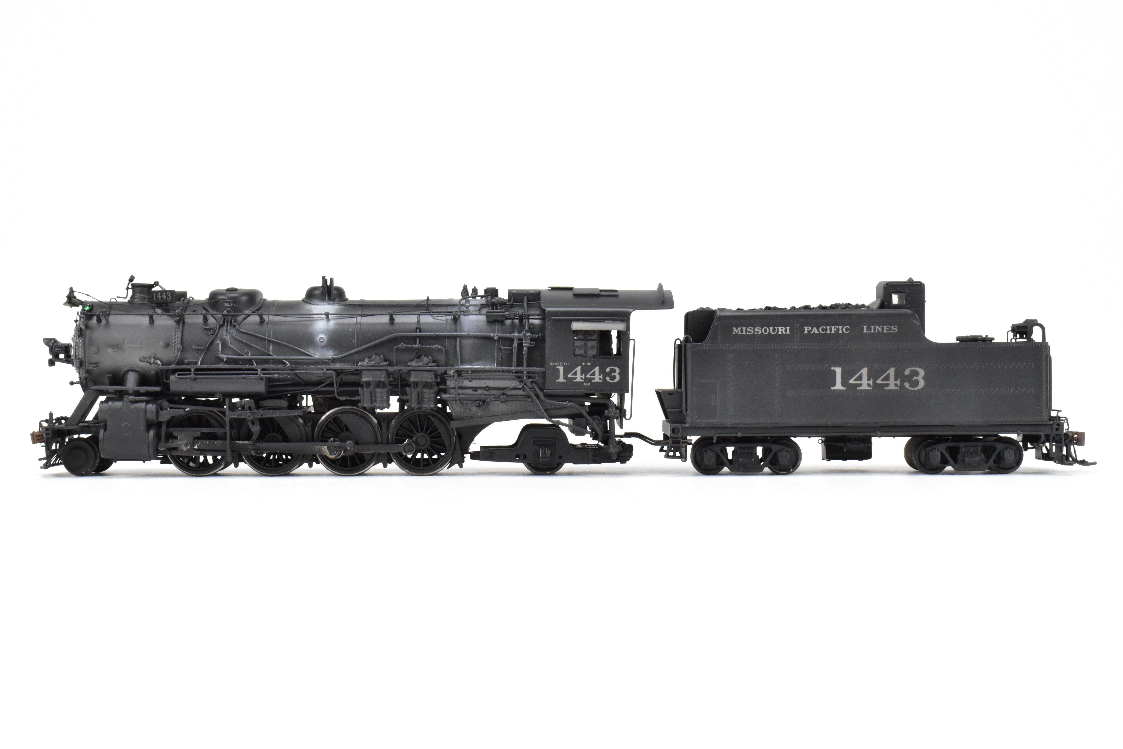 HO Brass Hallmark Models Missouri Pacific 1400 Series 2-8-2 Mikado #1443 with Light Weathering