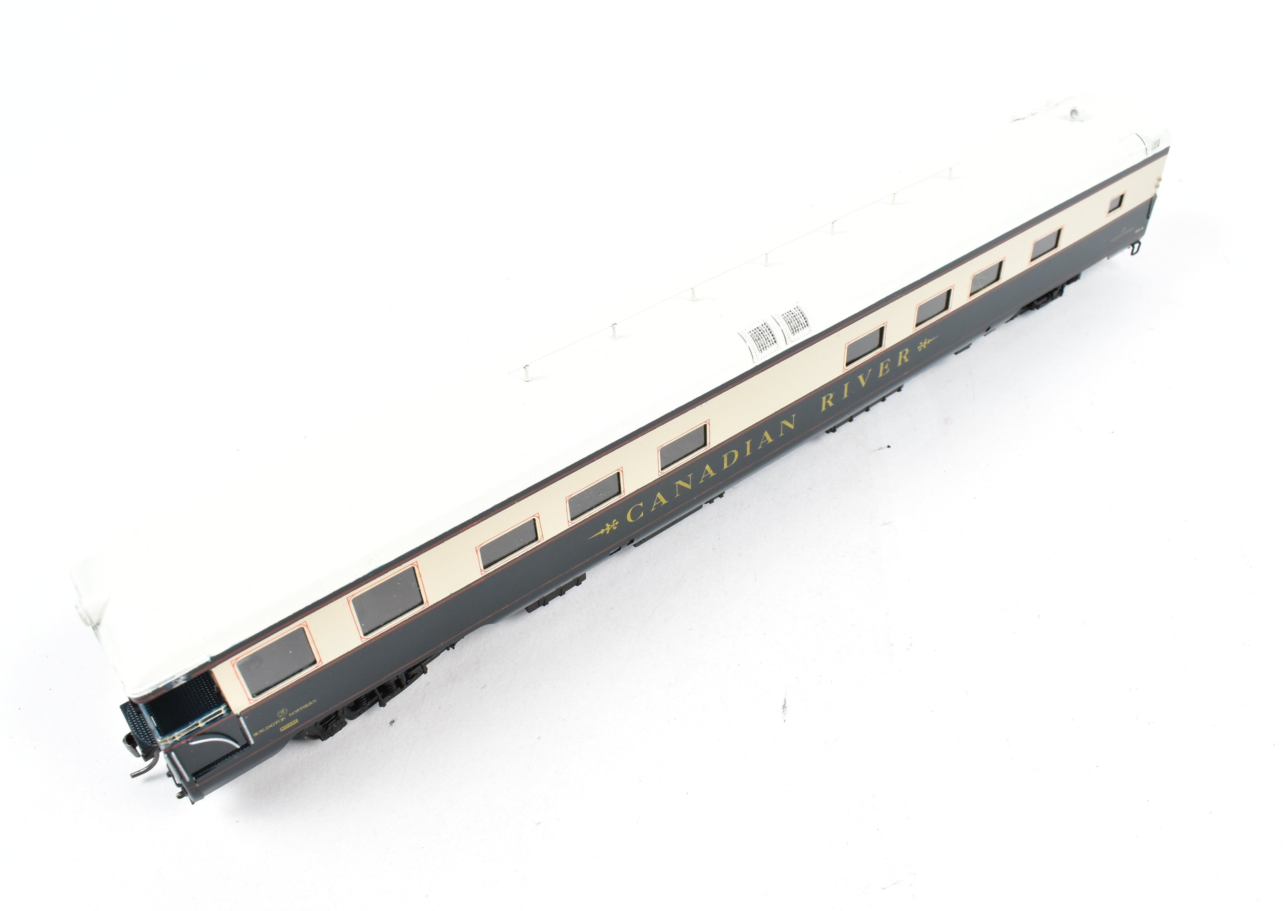 HO Scale Brass Burlington Northern 'Canadian River' Pro - Painted Business Car by W&R Enterprises