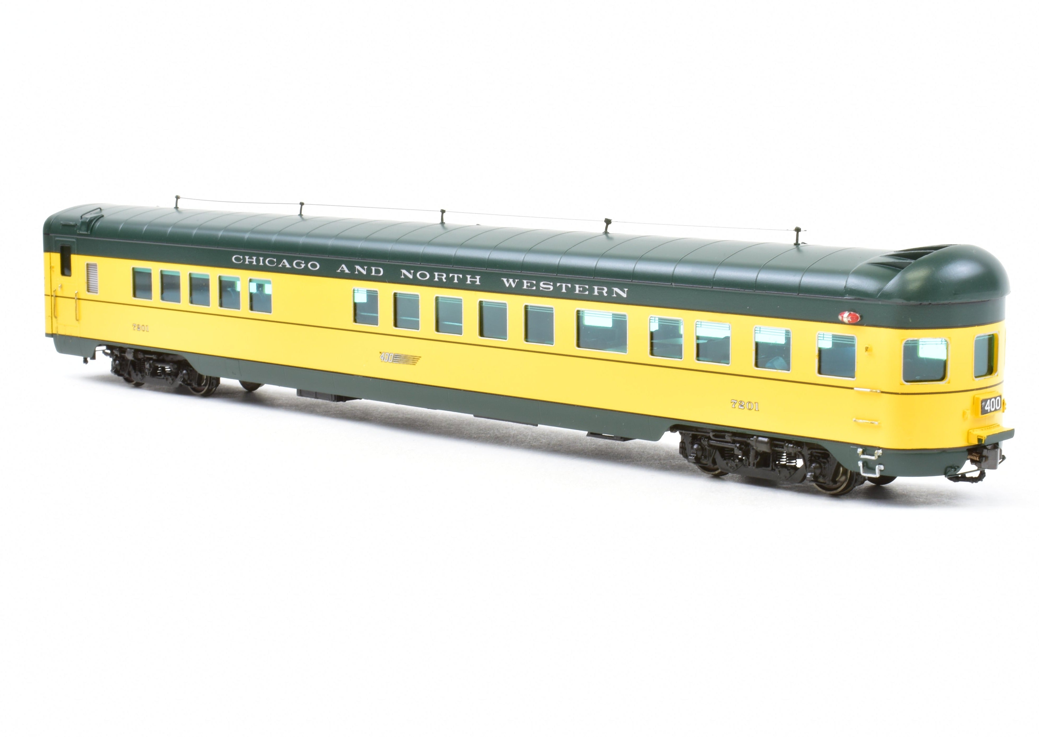 HO Scale Brass C&NW - Chicago and North Western 400 Observation FP 7201 Railway Classic Model