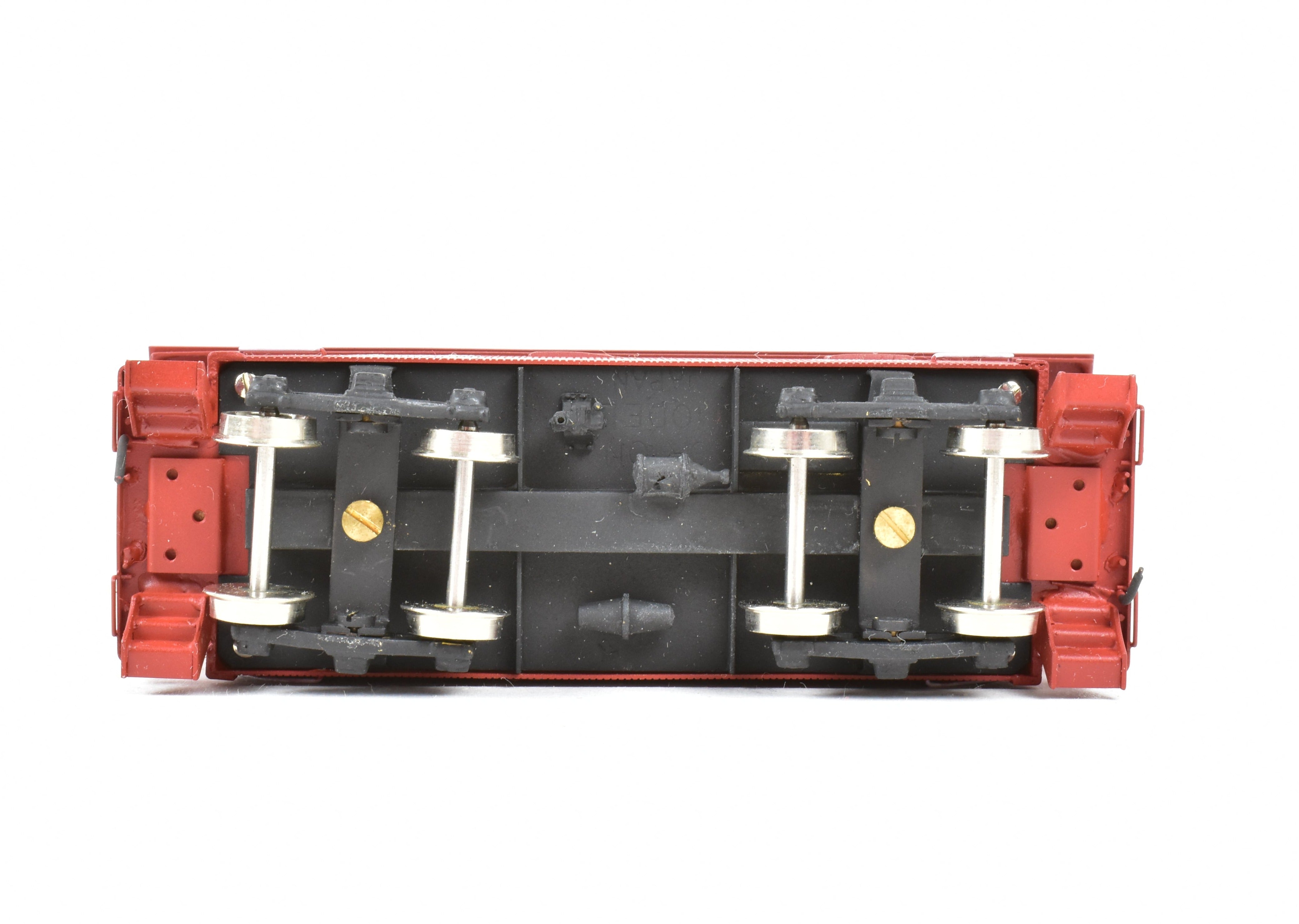 Custom Painted HO Scale Brass Wood Caboose Model of Northwest Short Line and Northern Pacific Railroads