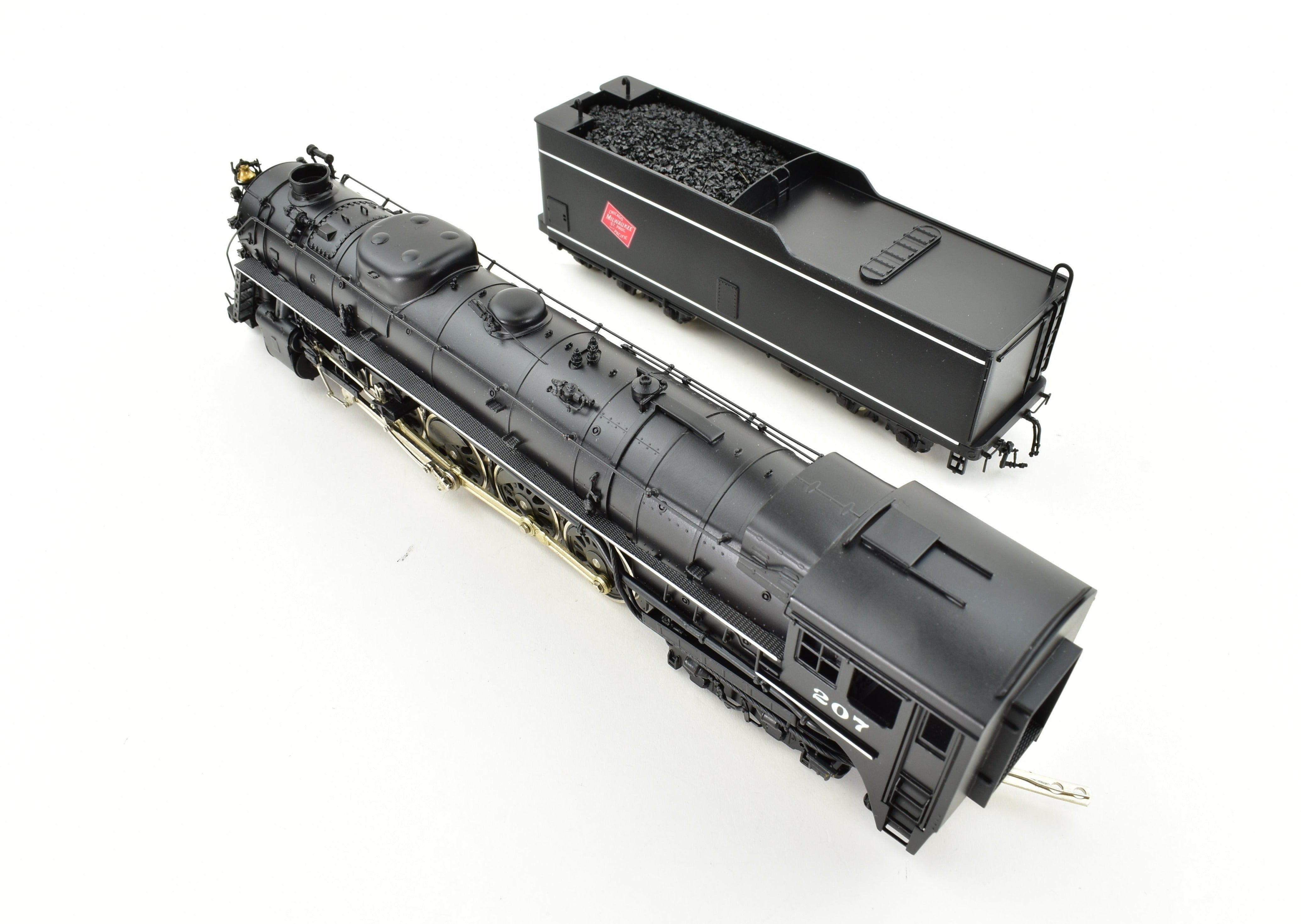 Rare HO Scale Brass Model Train - PFM Fujiyama Milwaukee Road 4-8-4 Class S-2 1985 Factory Painted