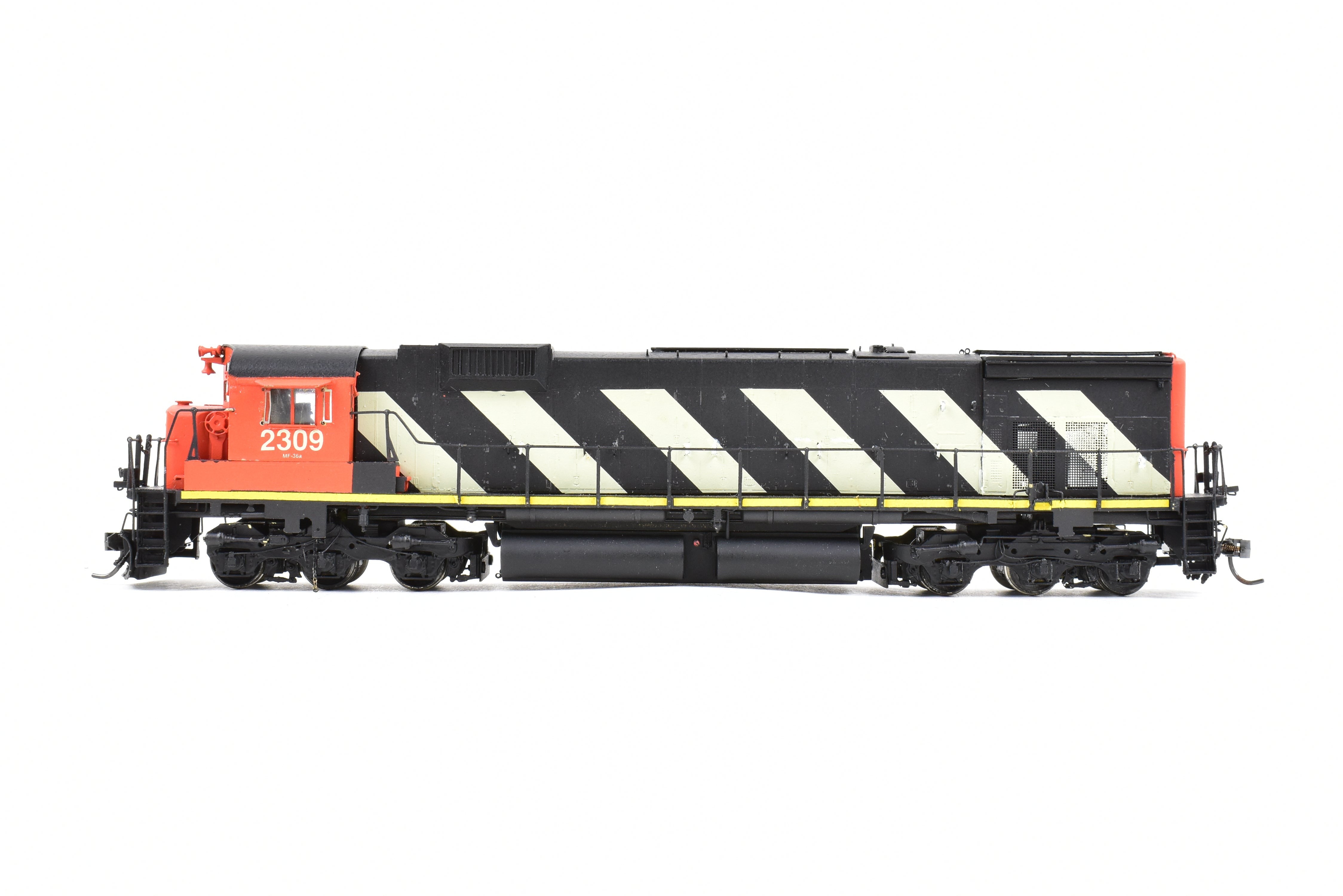 HO Scale Brass Model Train - Overland Models Inc. Canadian National Railway ALCO MLW M636 Custom Painted Locomotive