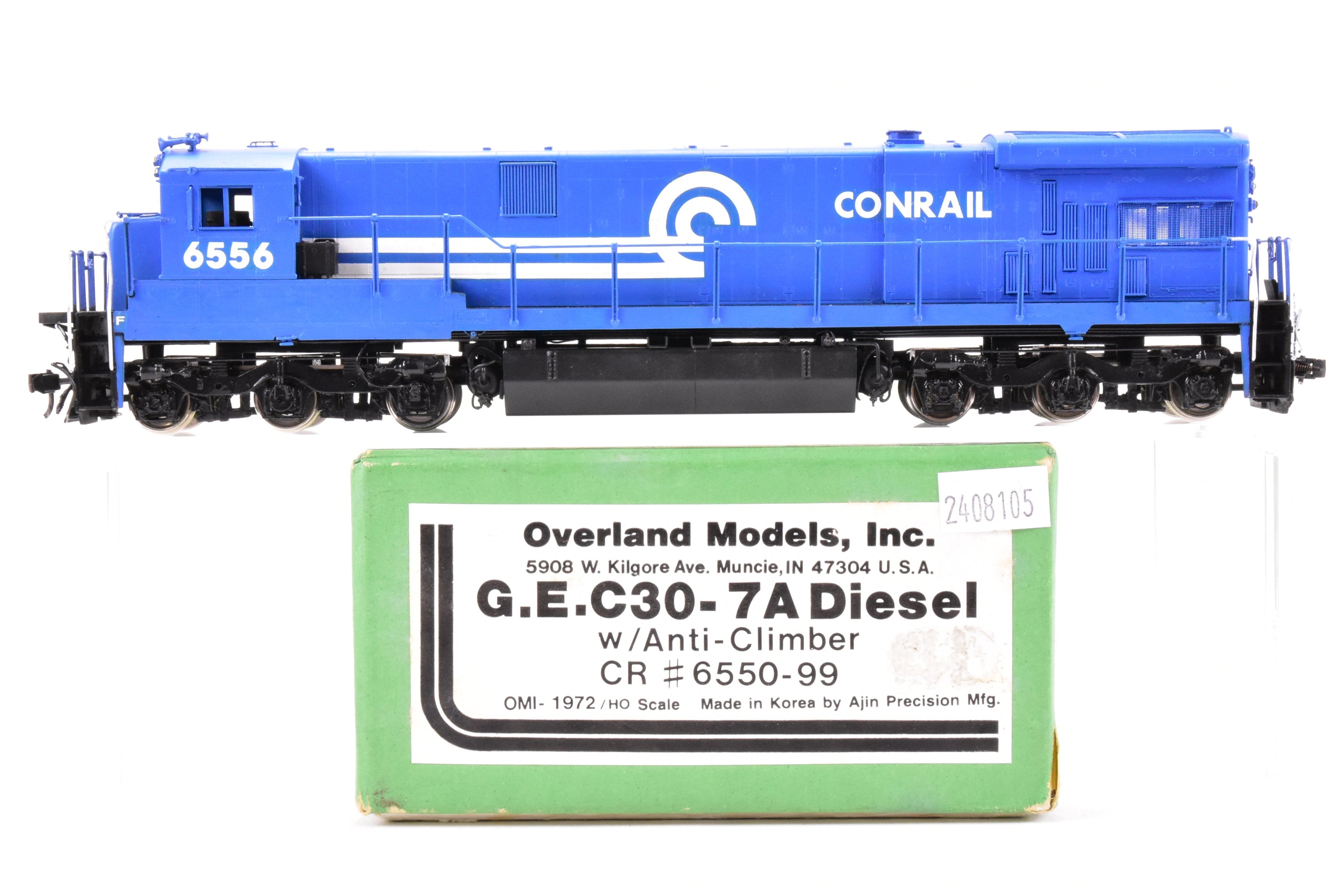 HO Scale Brass GE C30-7A by Overland Models Inc., Custom Painted No. 6556