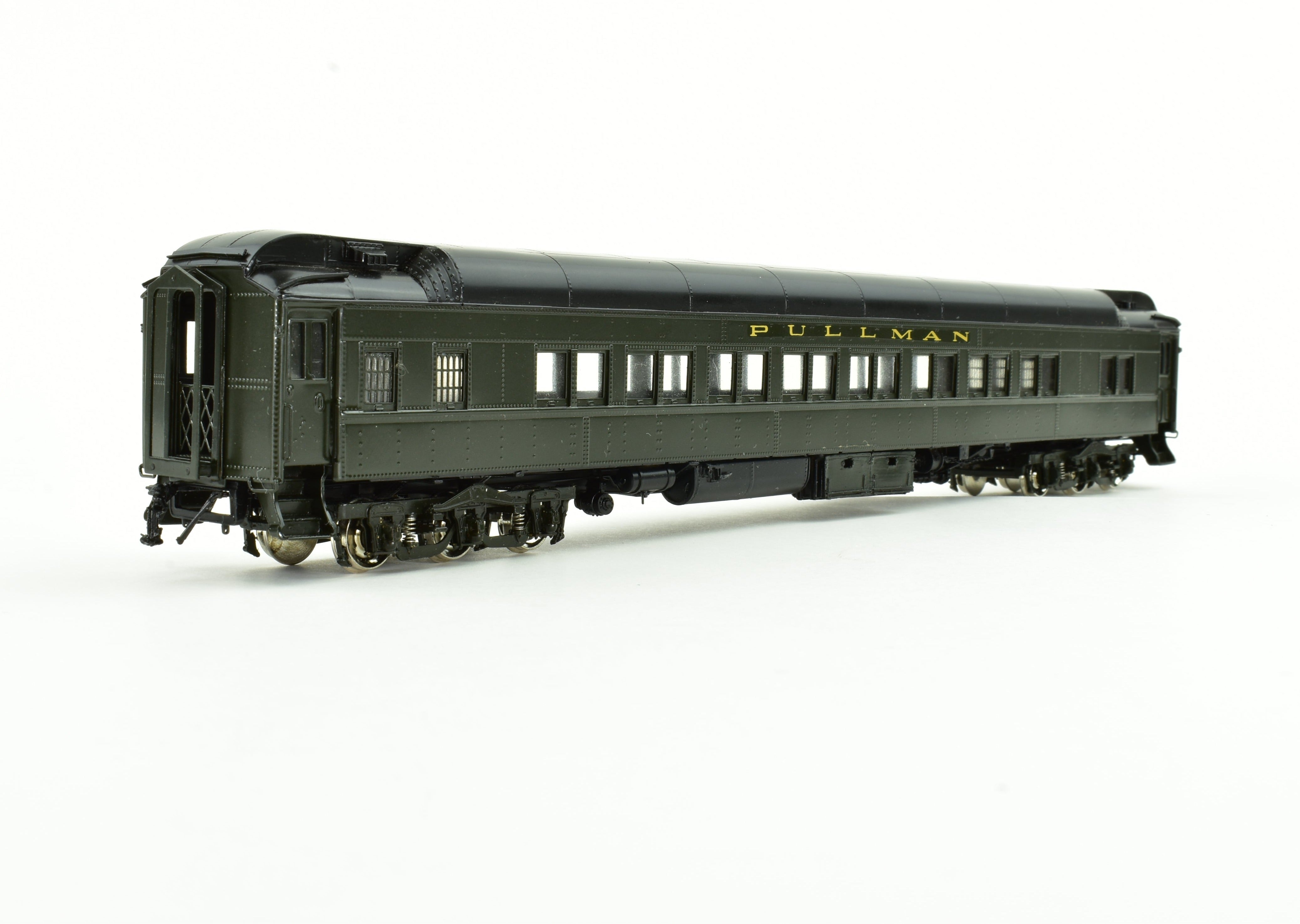 HO Scale Brass Precision Scale Co. Pullman 80-Foot Sleeper 16-Section Tourist Car Model Plan 2412 with Air Feature Package