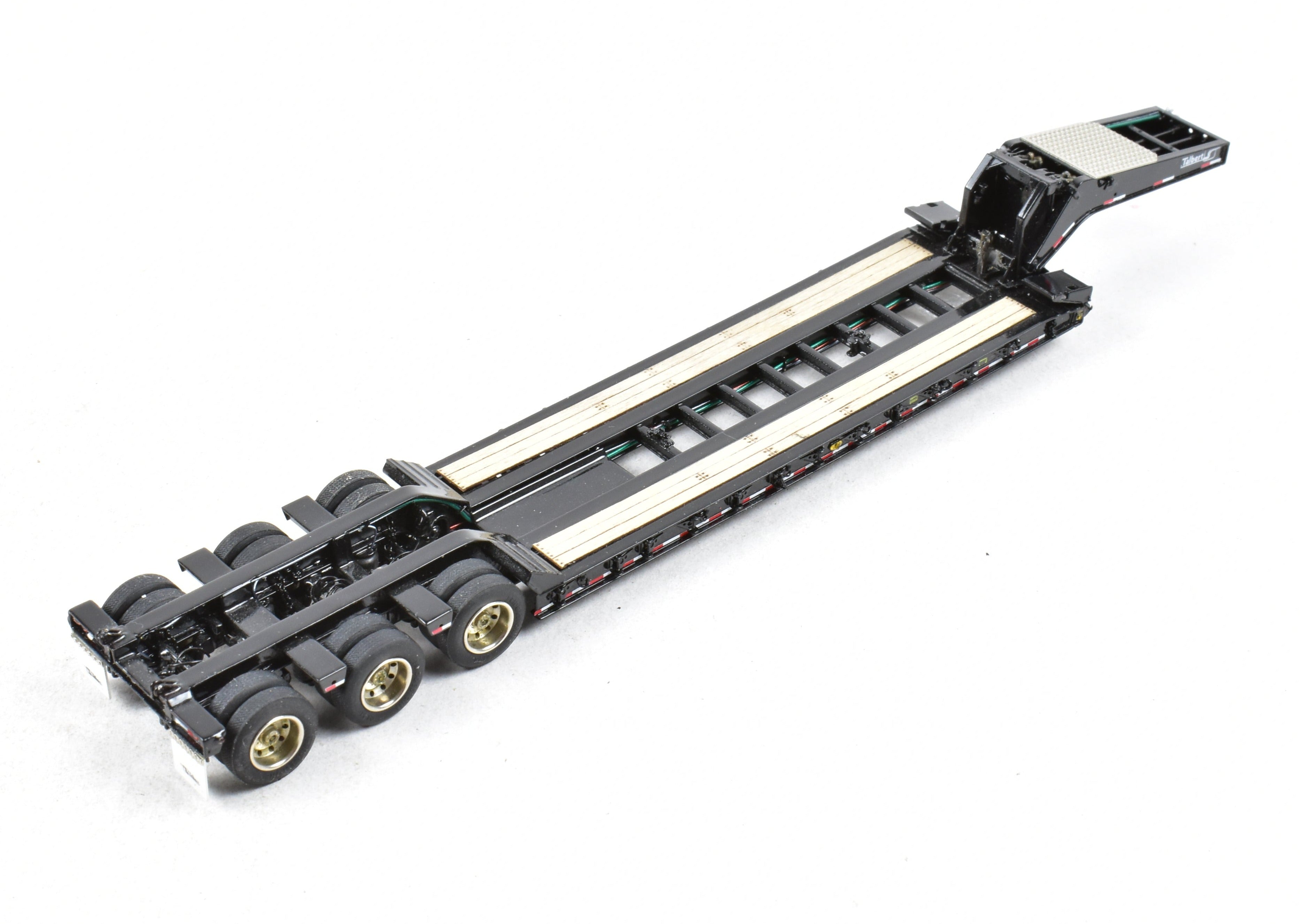 High-Quality HO Scale Brass Construction Classic Mint Collectibles Talbert 55SA Low Boy Trailer with Factory-Painted Black Finish and Fine Details