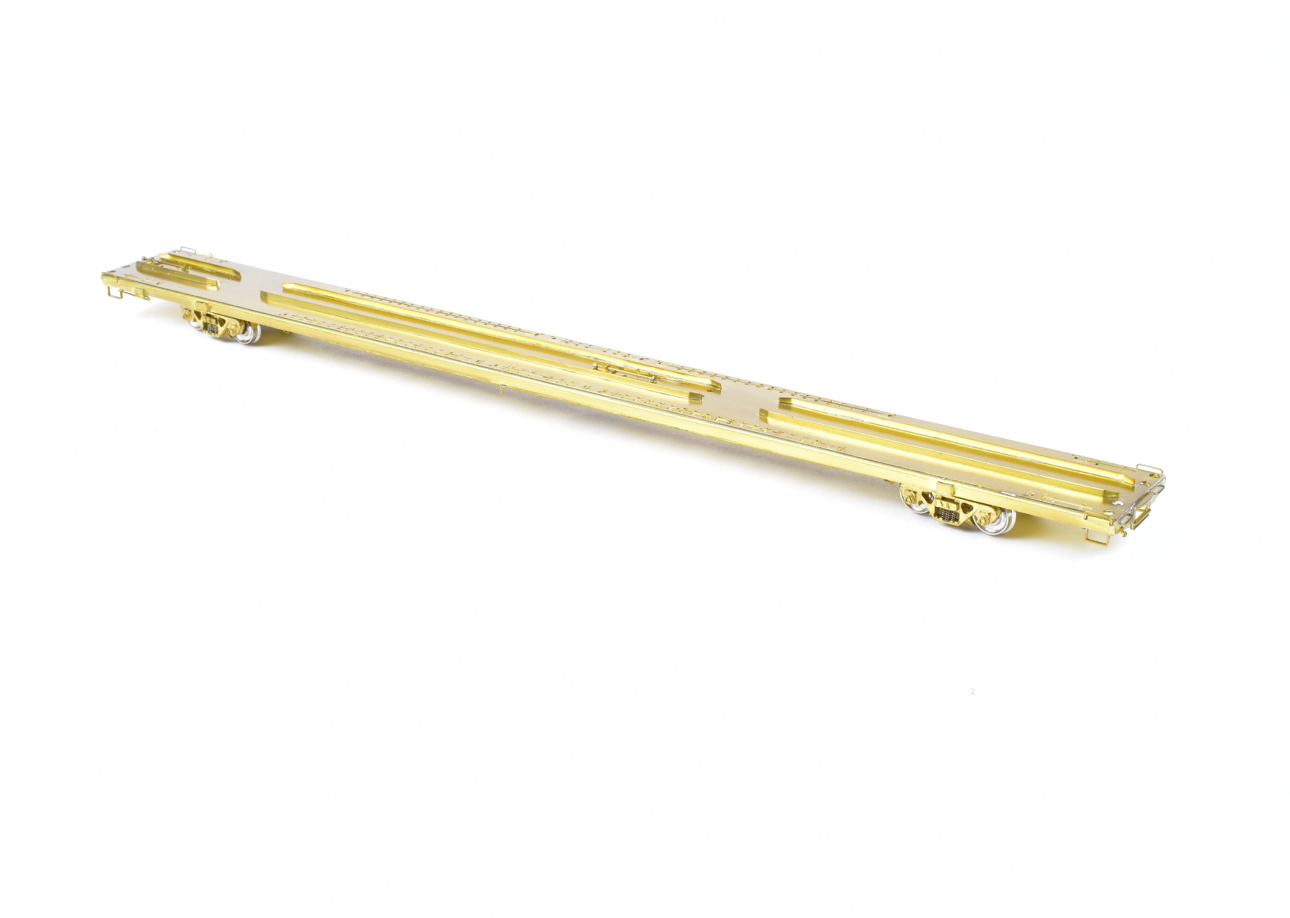 HO Scale Brass OMI - Overland Models, Inc. Maine Central (MEC) TOFC Trailer Train Flat Car Measuring 89 Feet and 4 Inches
