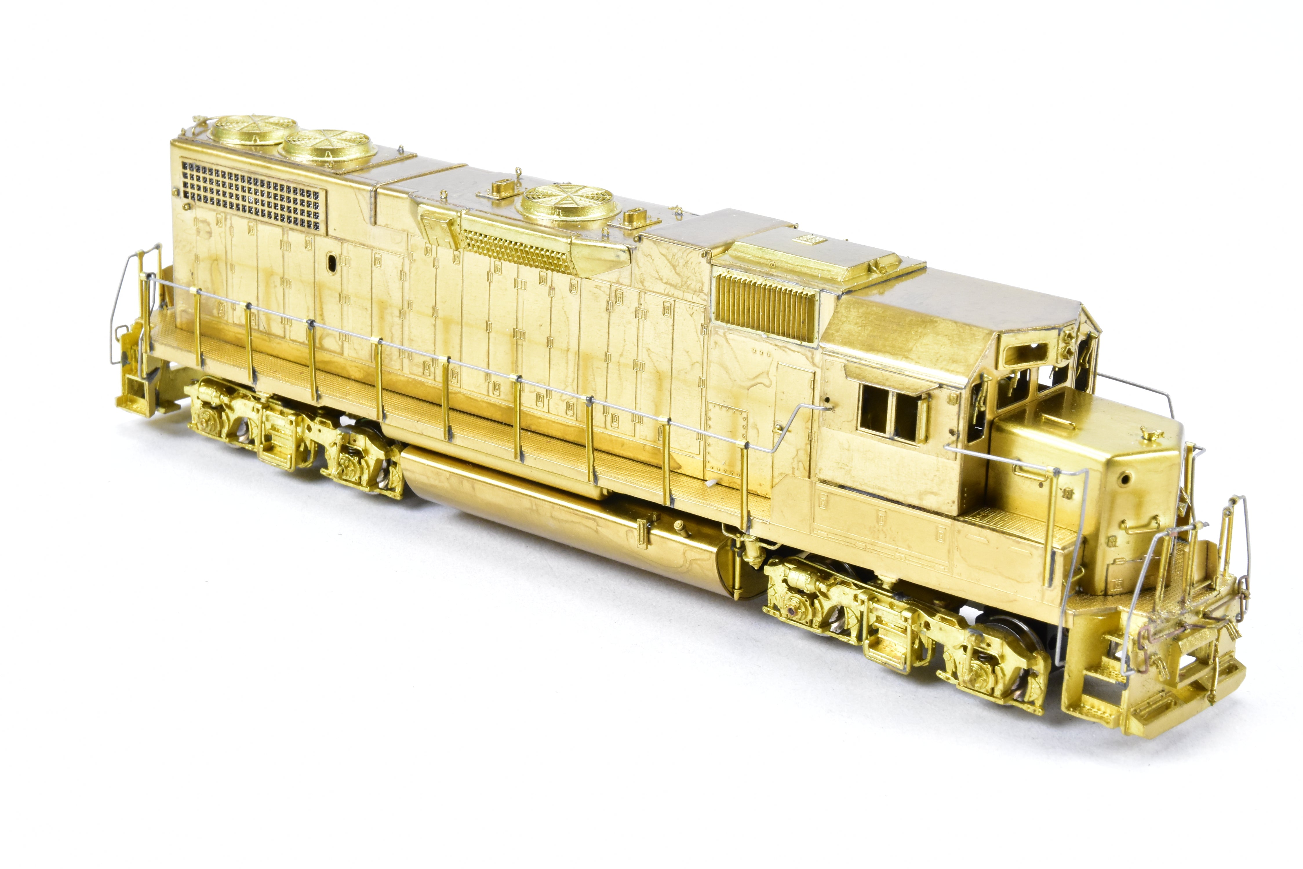 HO Scale Brass Locomotive Model - Overland Models Inc. EMD GP38 - 2 with Extended - Range Dynamic Brakes for Various Railroads